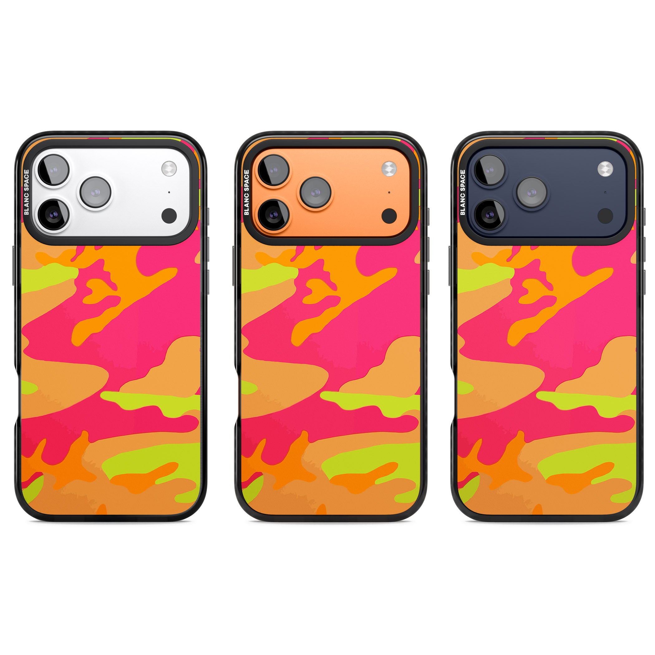 Neon Camo iPhone 17 Pro Impact Pro Black Phone Case APT Impact Protection