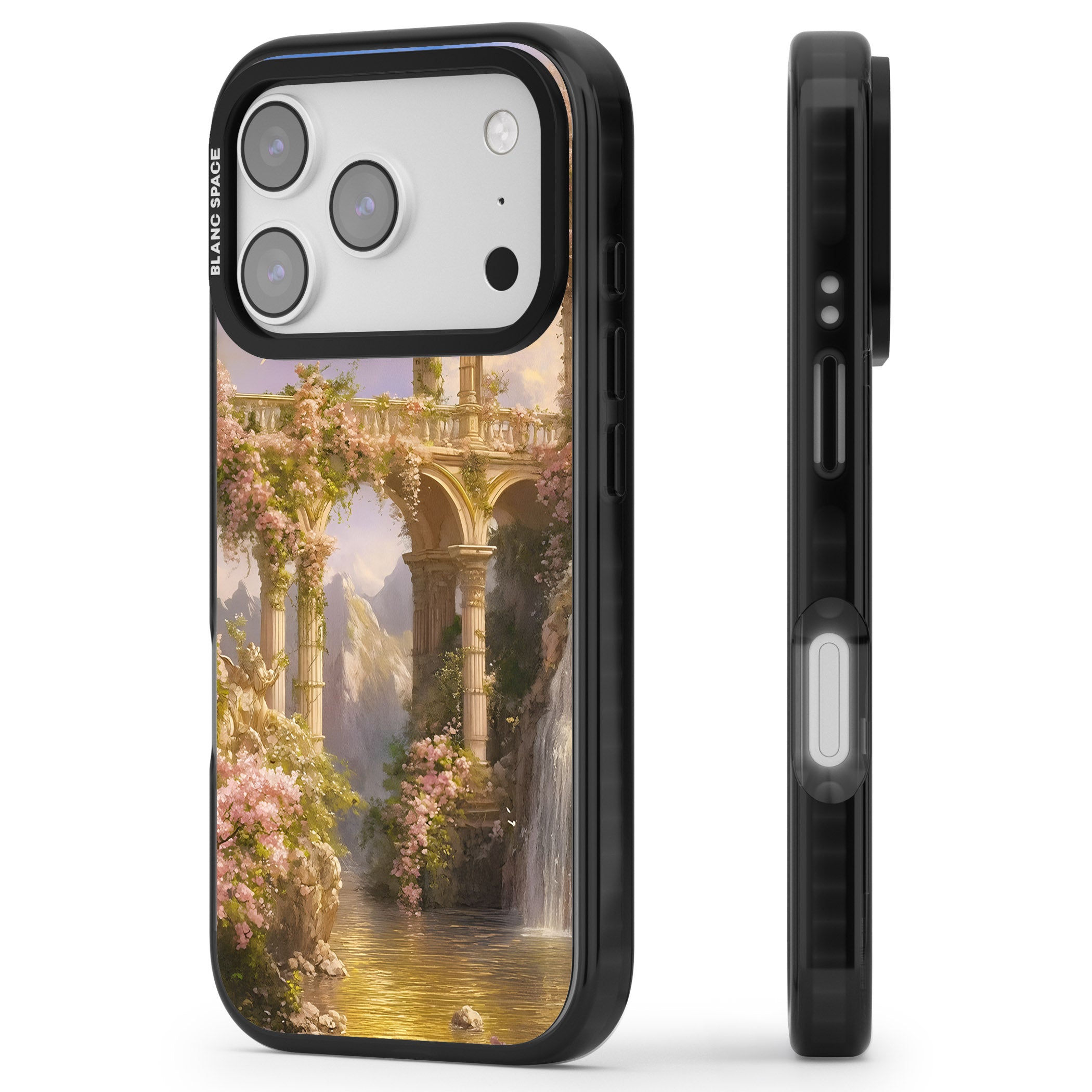 Castle River iPhone 17 Pro Impact Pro Black Phone Case Side Profile