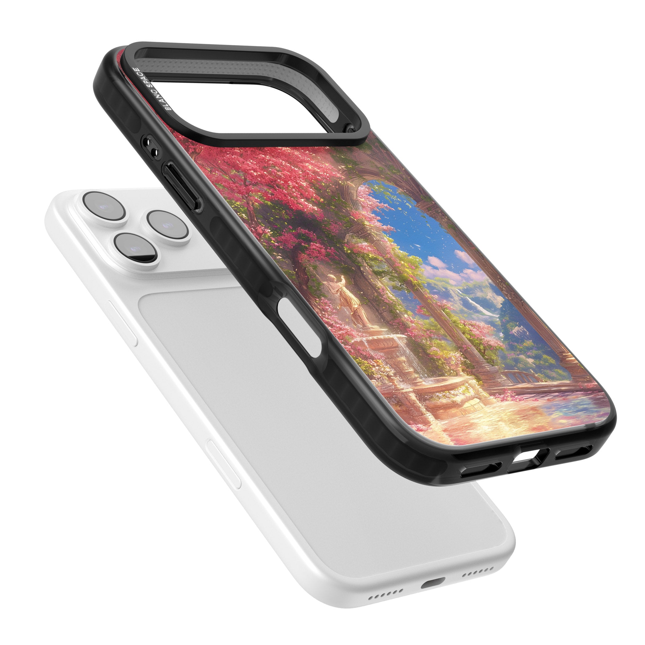 Castle Blossom iPhone 17 Pro Impact Pro Black Phone Case Colours