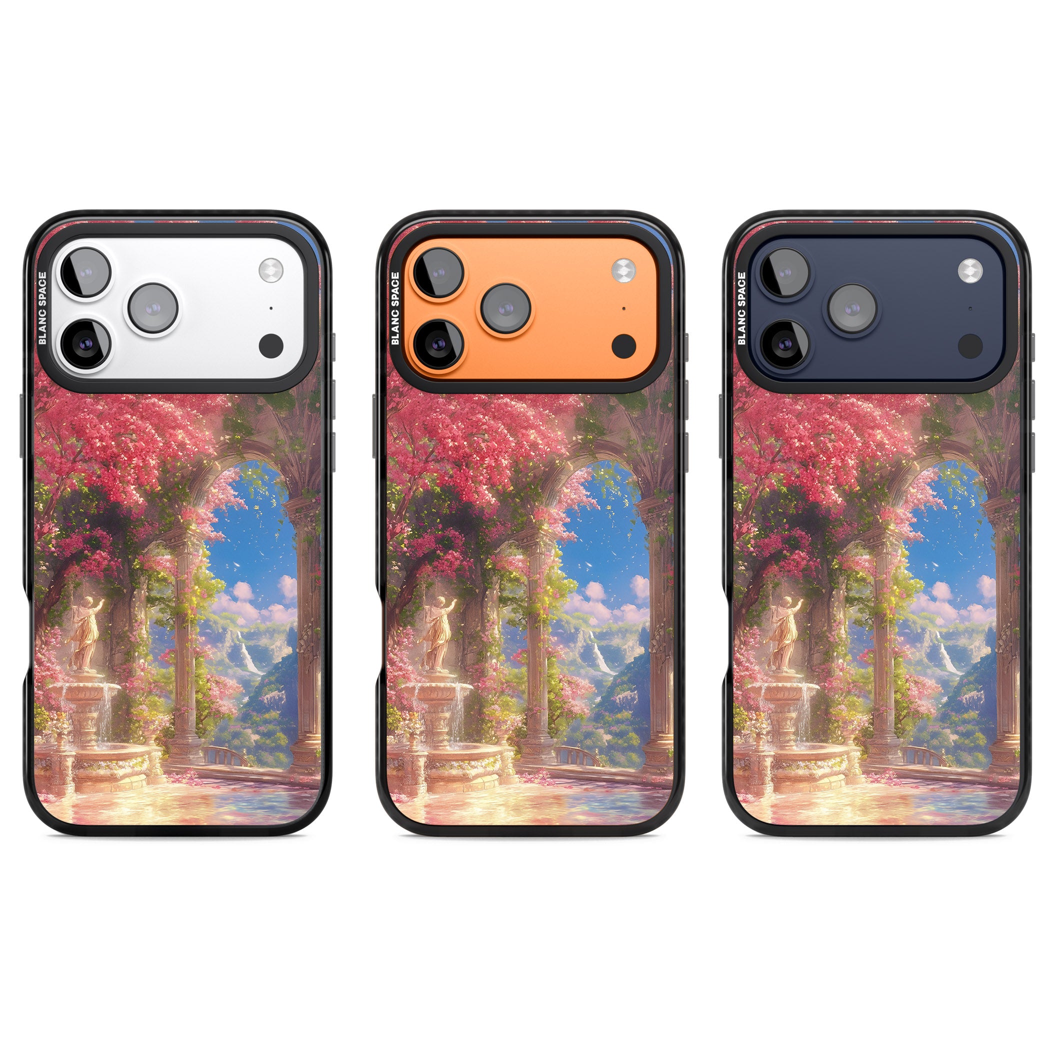 Castle Blossom iPhone 17 Pro Impact Pro Black Phone Case APT Impact Protection