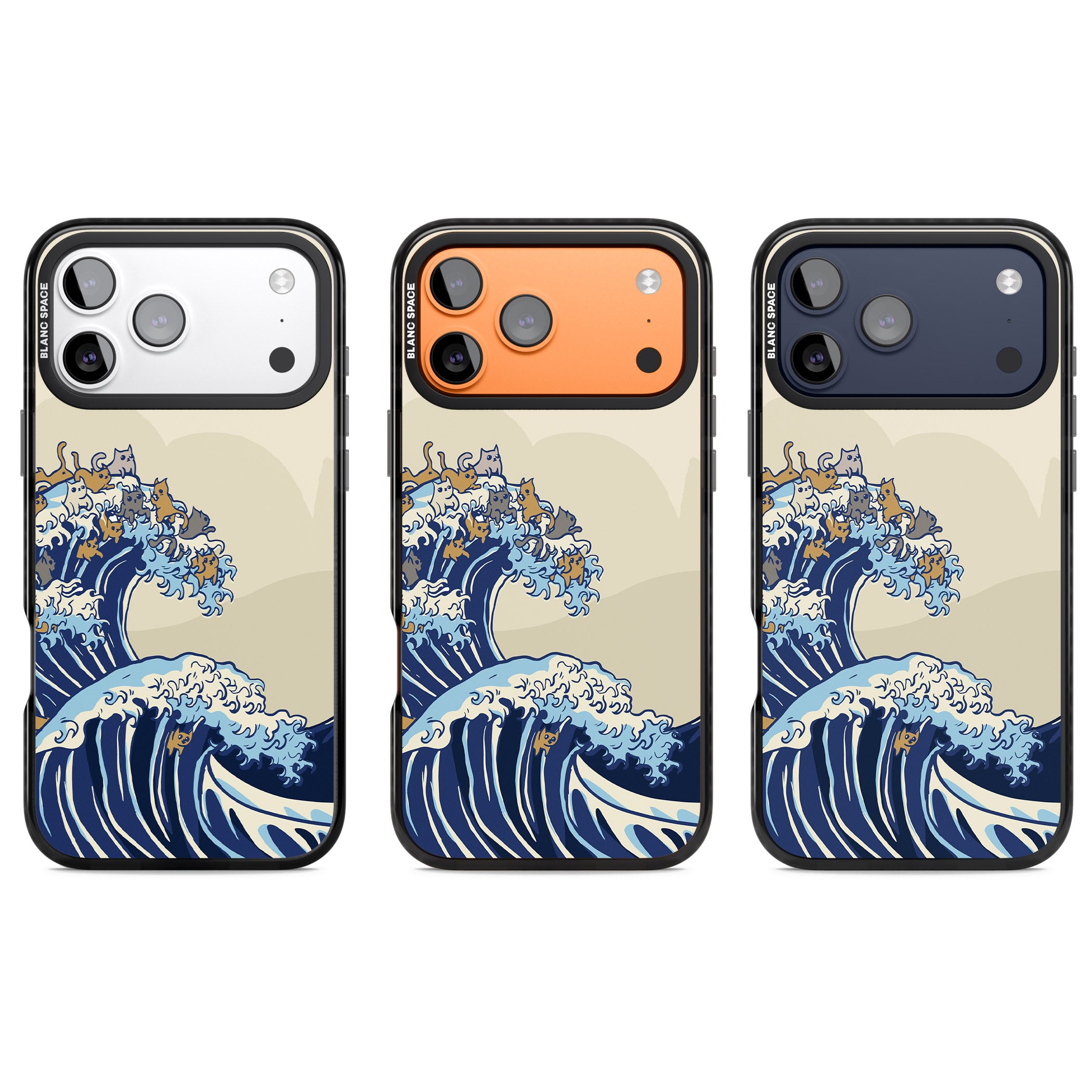 The Great Cat Wave iPhone 17 Pro Impact Pro Black Phone Case APT Impact Protection