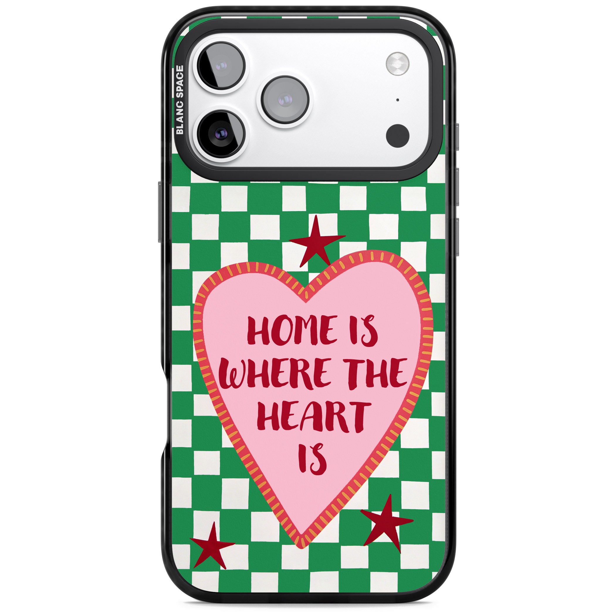 Home Is Where The Heart Is iPhone 17 Pro Impact Pro Black Phone Case