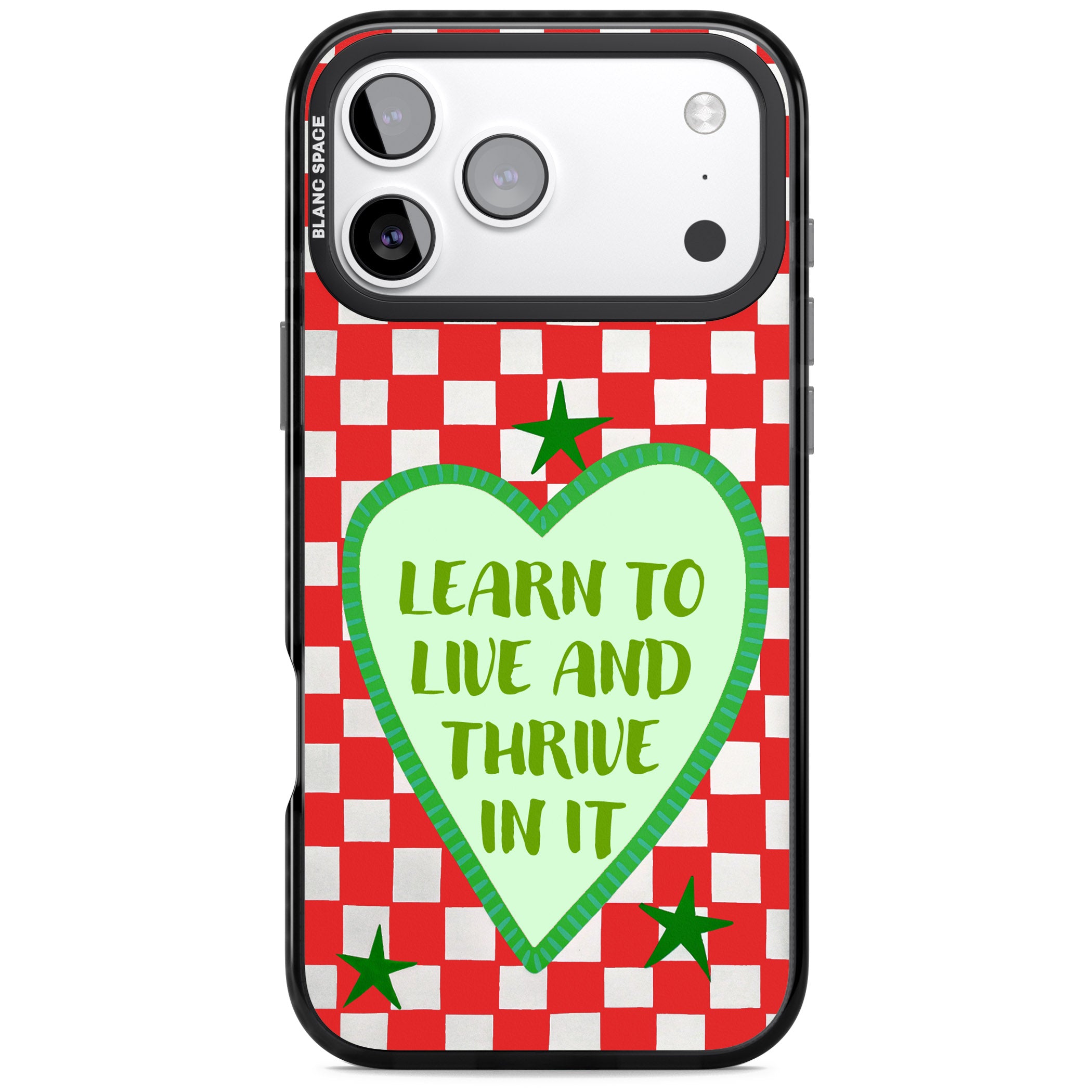 Learn To Live iPhone 17 Pro Impact Pro Black Phone Case