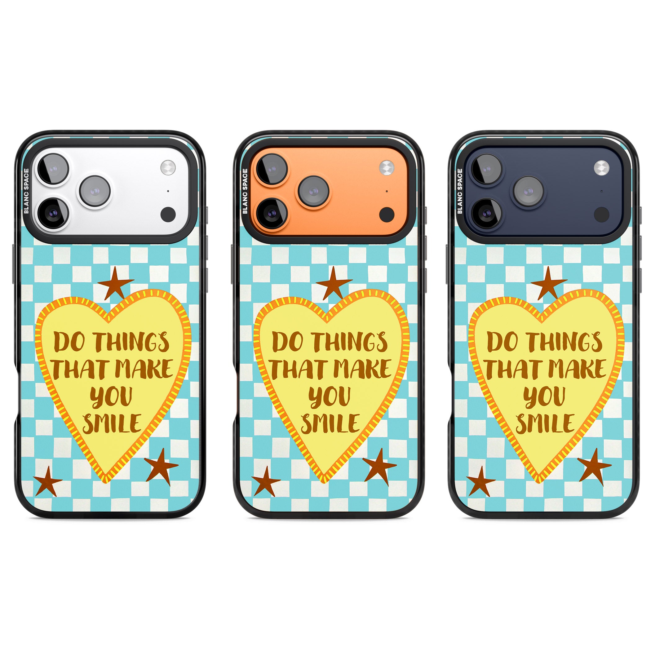 Do Things That Make You Smile iPhone 17 Pro Impact Pro Black Phone Case APT Impact Protection