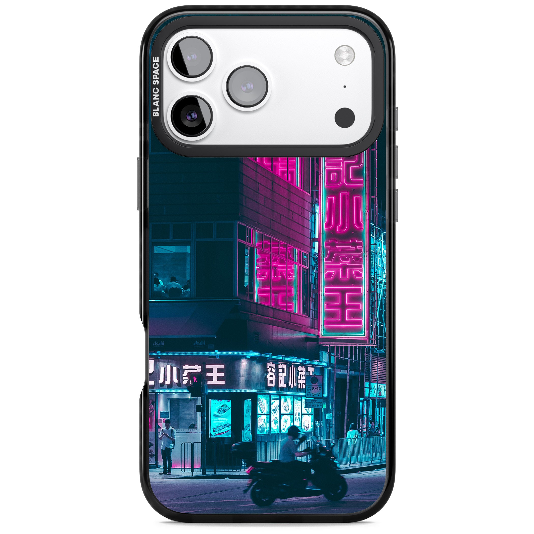 Neon City Ride iPhone 17 Pro Impact Pro Black Phone Case