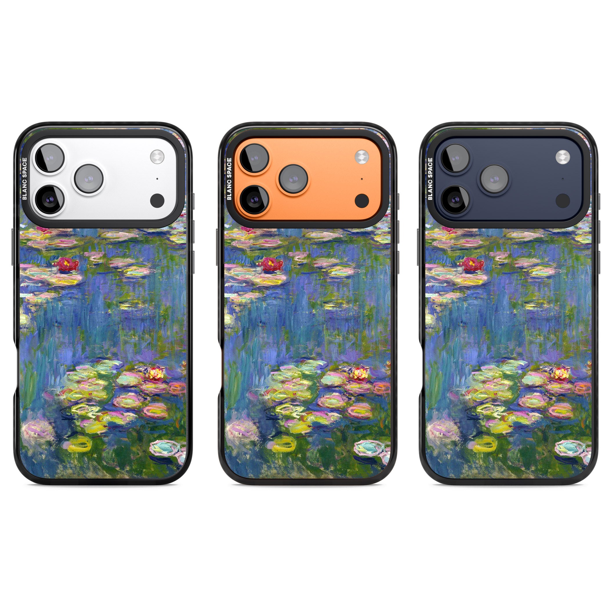Water Lilies II iPhone 17 Pro Impact Pro Black Phone Case APT Impact Protection