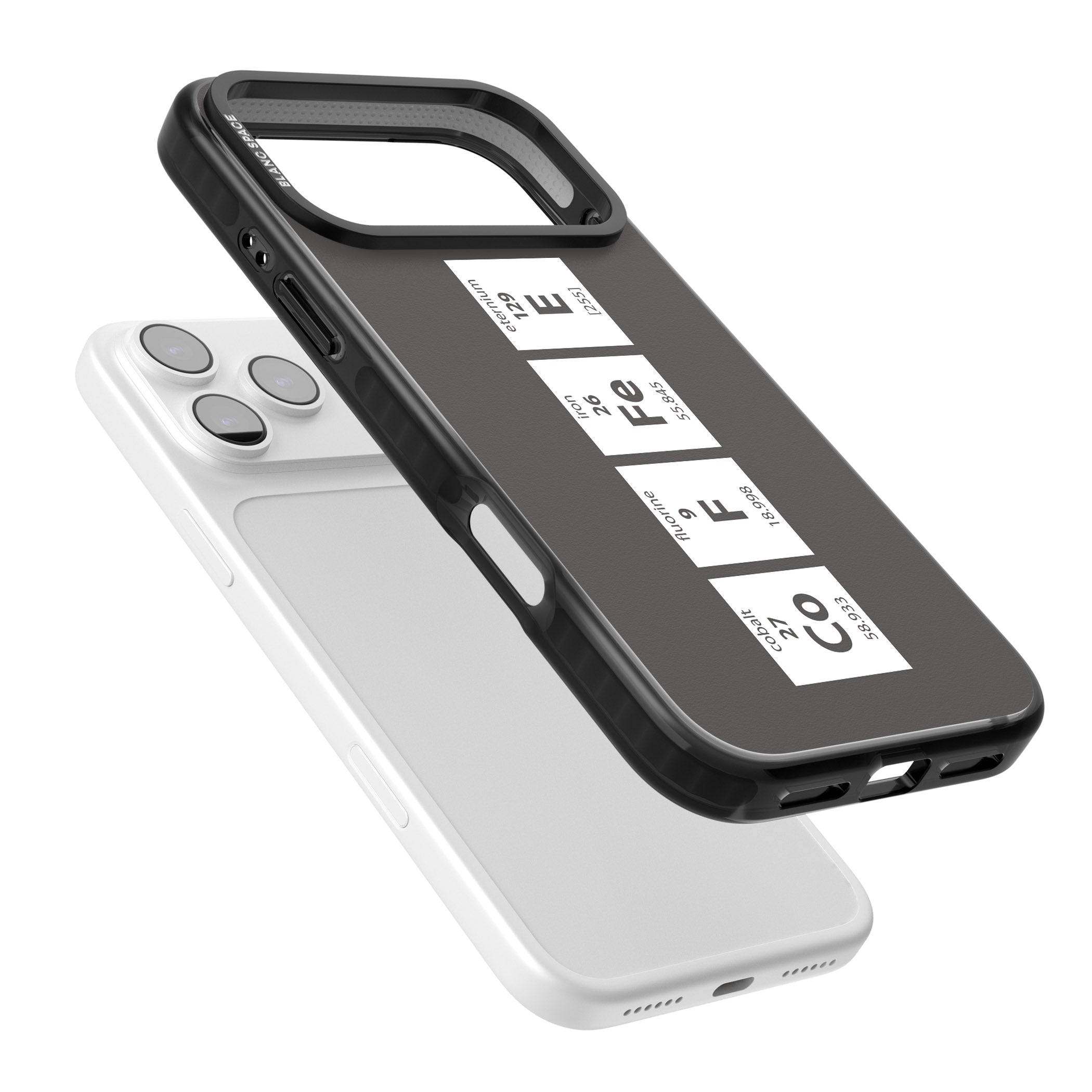 Coffee Element (Grey) iPhone 17 Pro Impact Pro Black Phone Case Colours