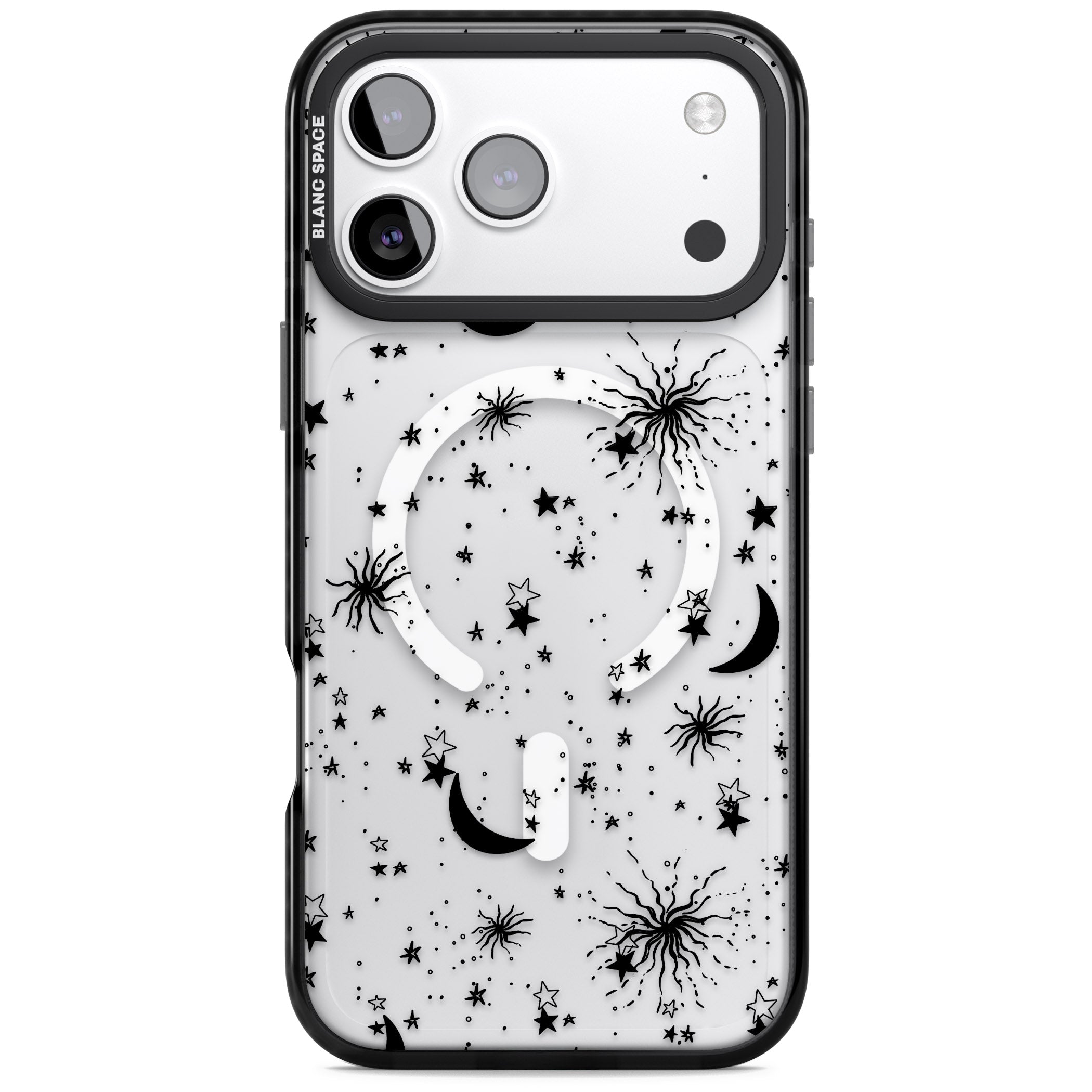 Celestial Night iPhone 17 Pro Impact Pro Black Phone Case