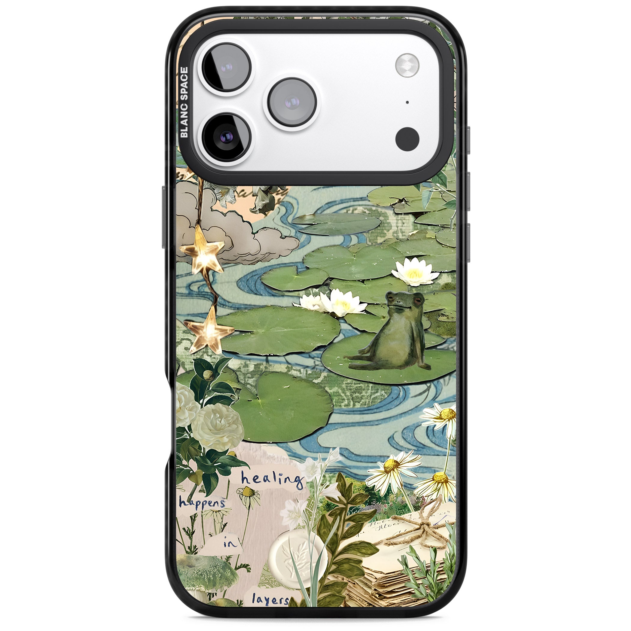 Lily Pad River iPhone 17 Pro Impact Pro Black Phone Case