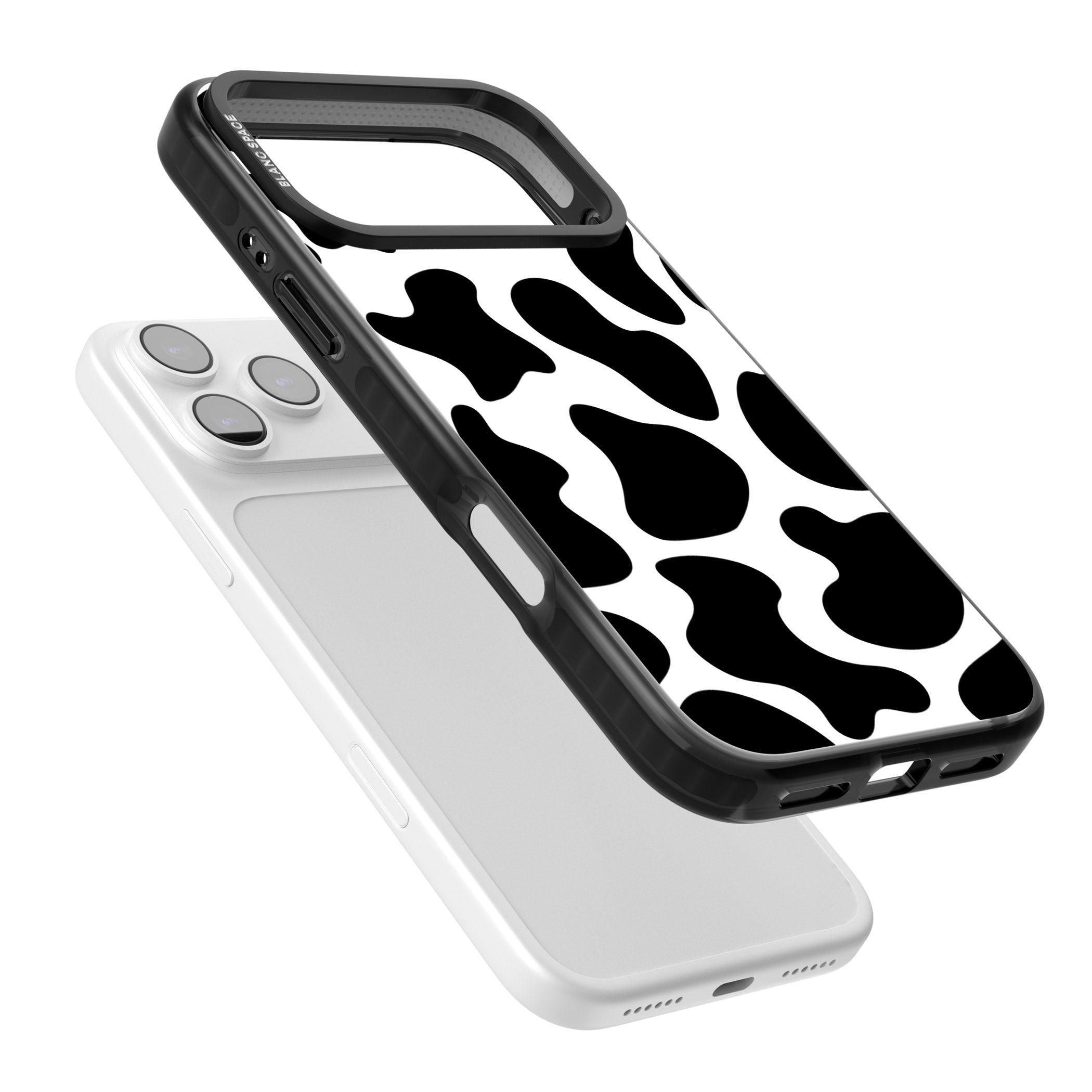 Cow Print iPhone 17 Pro Impact Pro Black Phone Case Colours