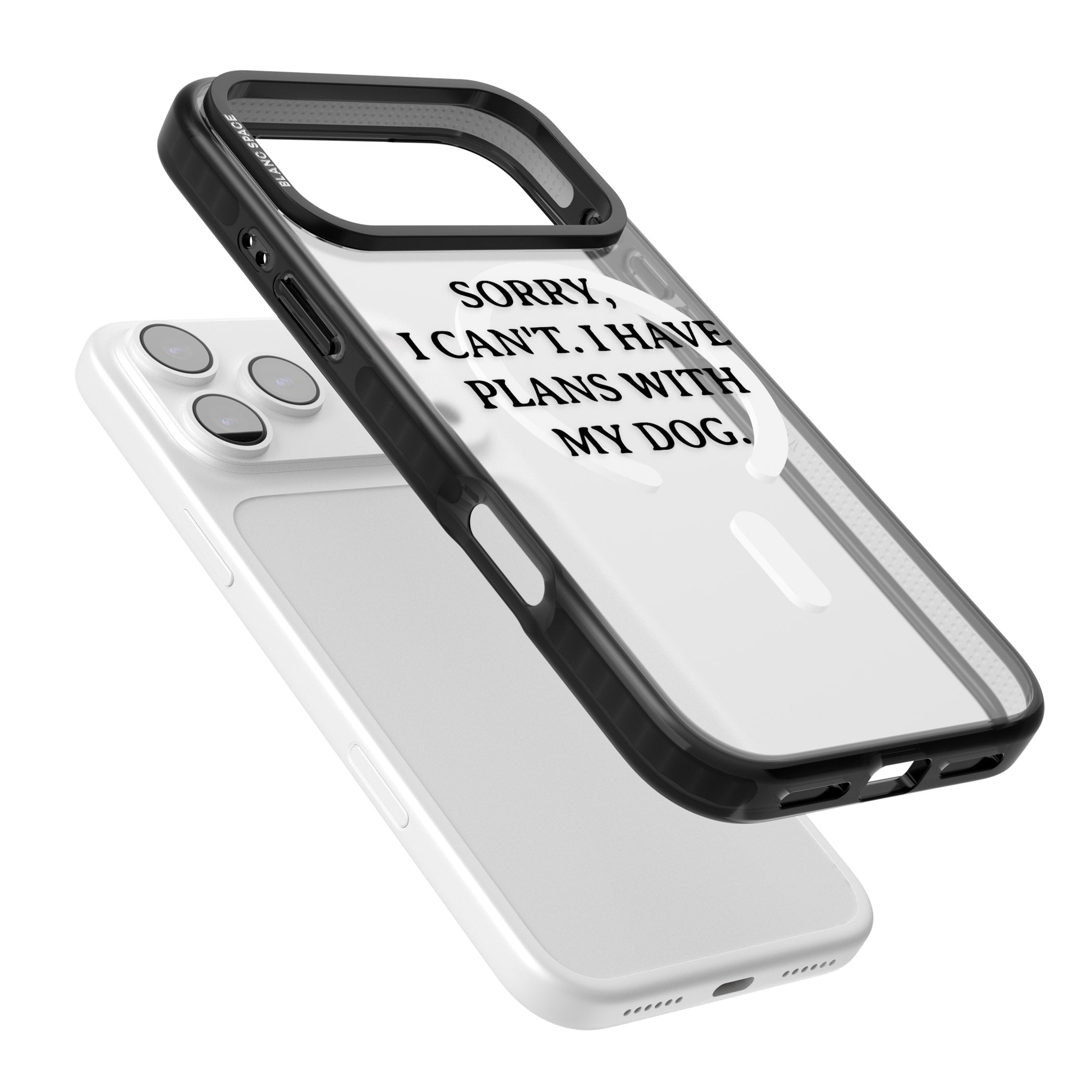 I Have Plans With My Dog iPhone 17 Pro Impact Pro Black Phone Case Colours