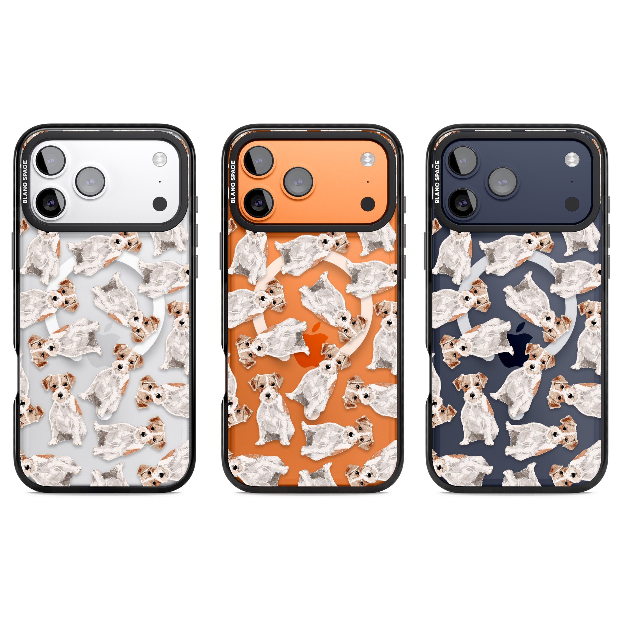 Whimsical Wirehaired Jack Russell iPhone 17 Pro Impact Pro Black Phone Case APT Impact Protection