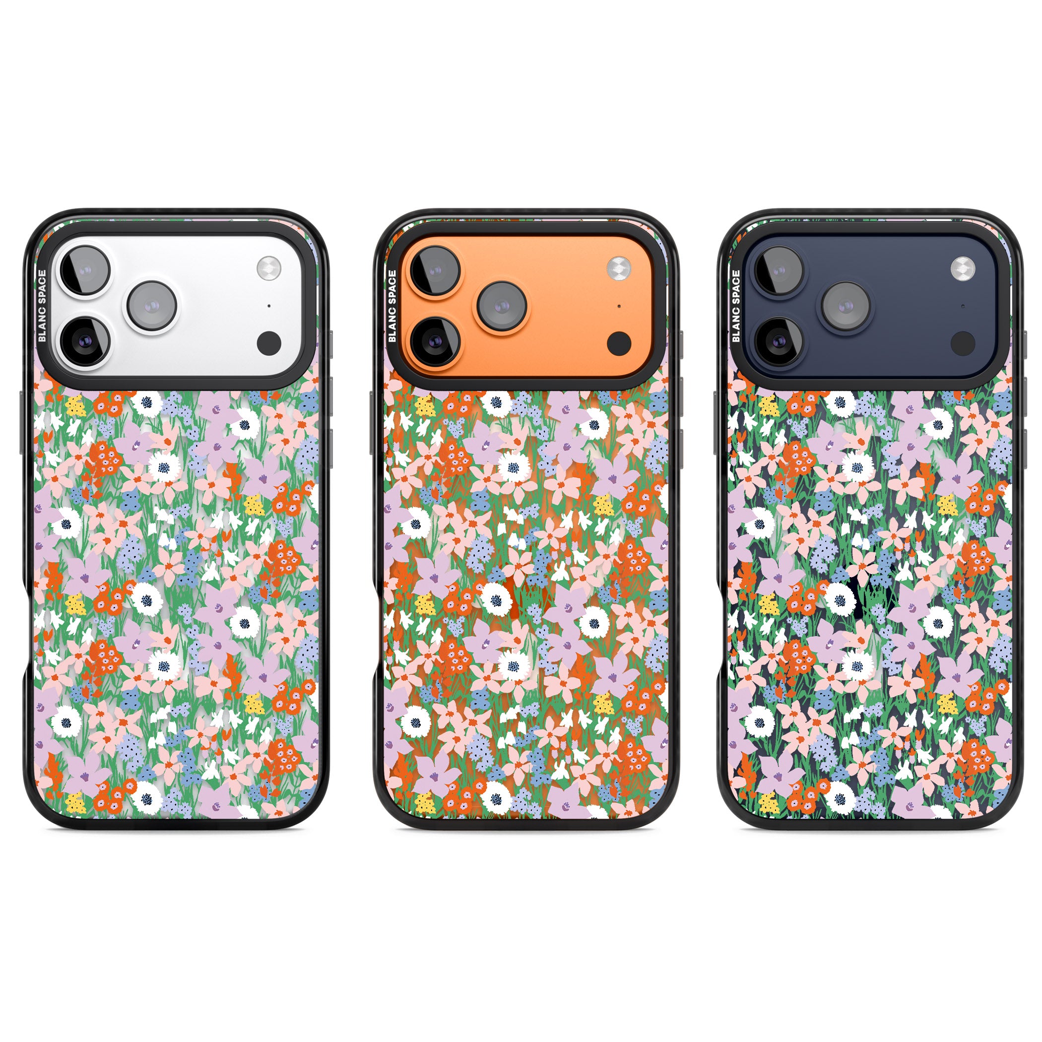 Floral Bloom Jazzy iPhone 17 Pro Impact Pro Black Phone Case APT Impact Protection