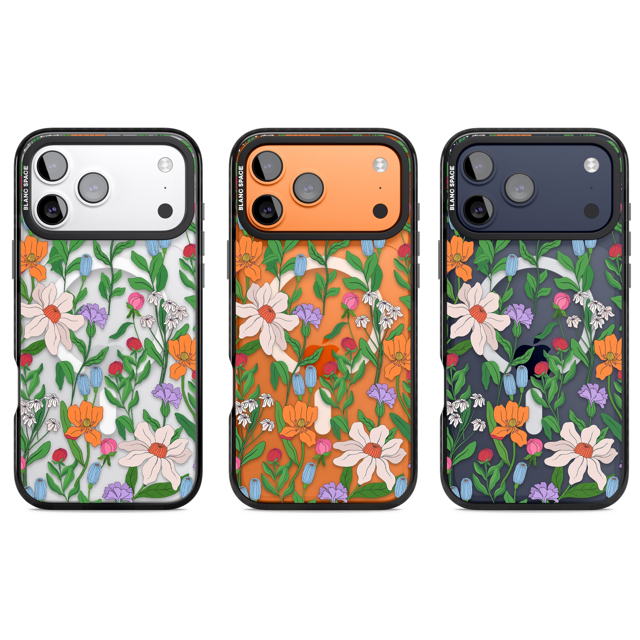 Full Bloom iPhone 17 Pro Impact Pro Black Phone Case APT Impact Protection