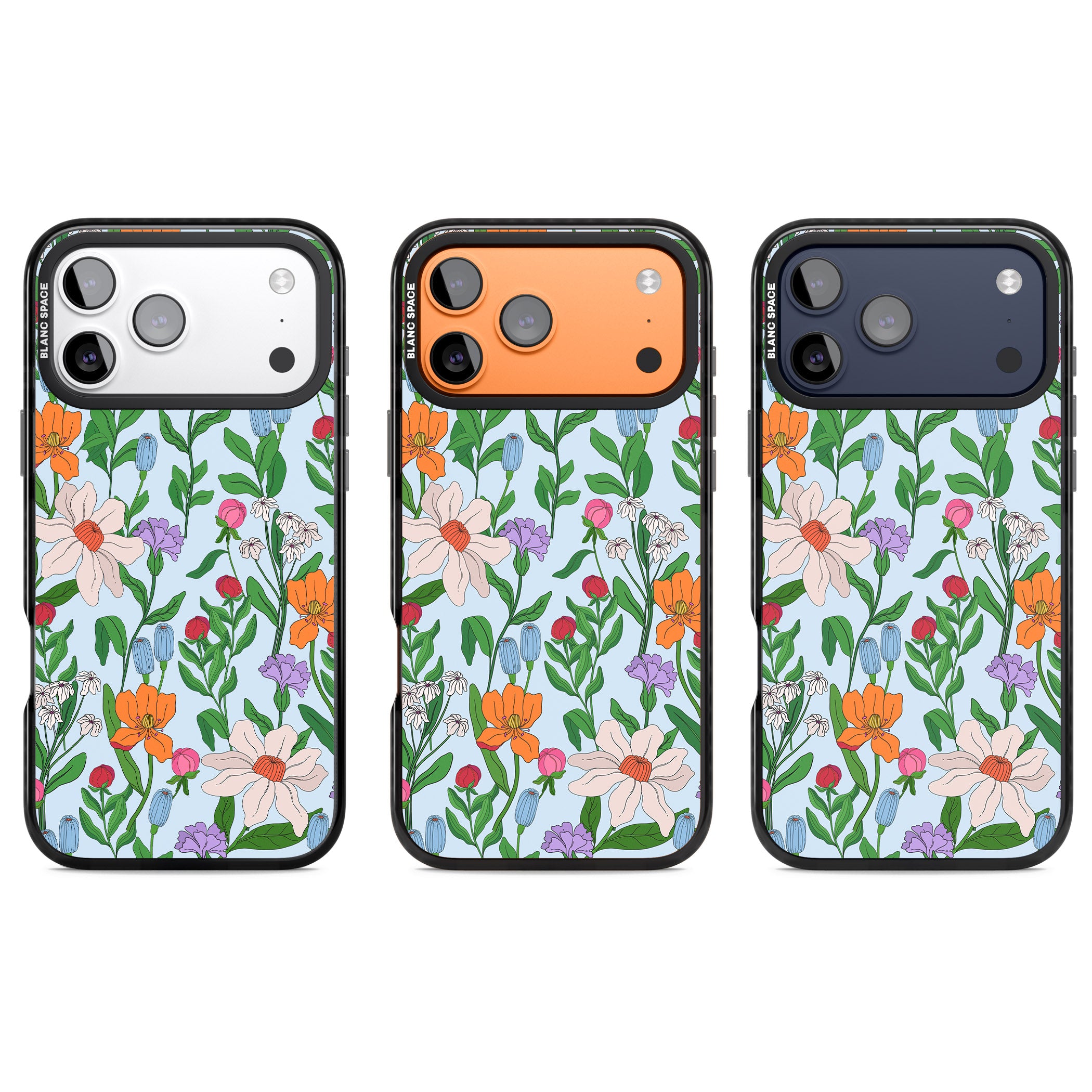 Full Bloom Background iPhone 17 Pro Impact Pro Black Phone Case APT Impact Protection