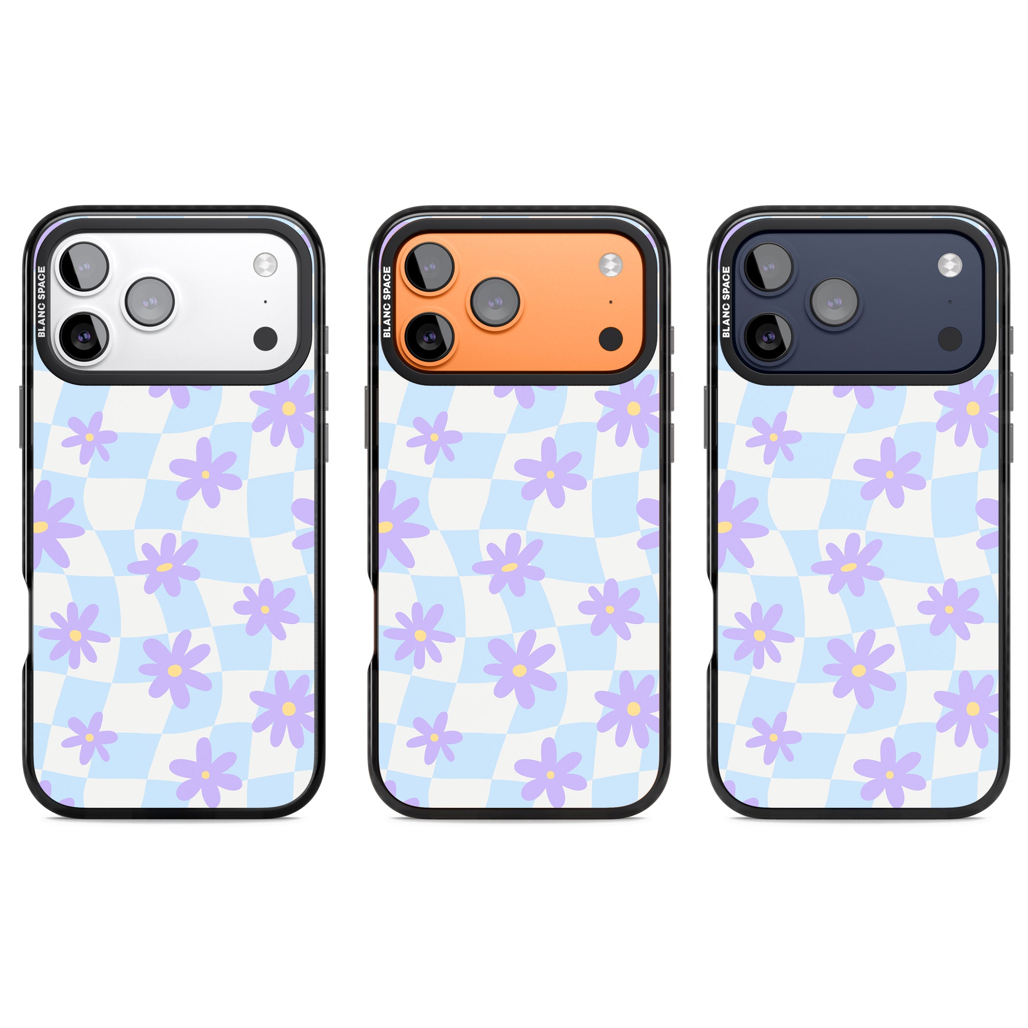 Serene Skies & Flowers iPhone 17 Pro Impact Pro Black Phone Case APT Impact Protection