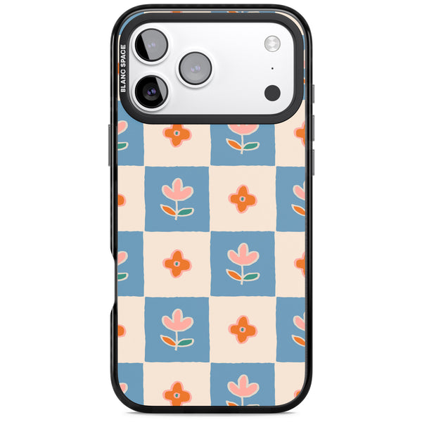 Vintage Bloom Checkered