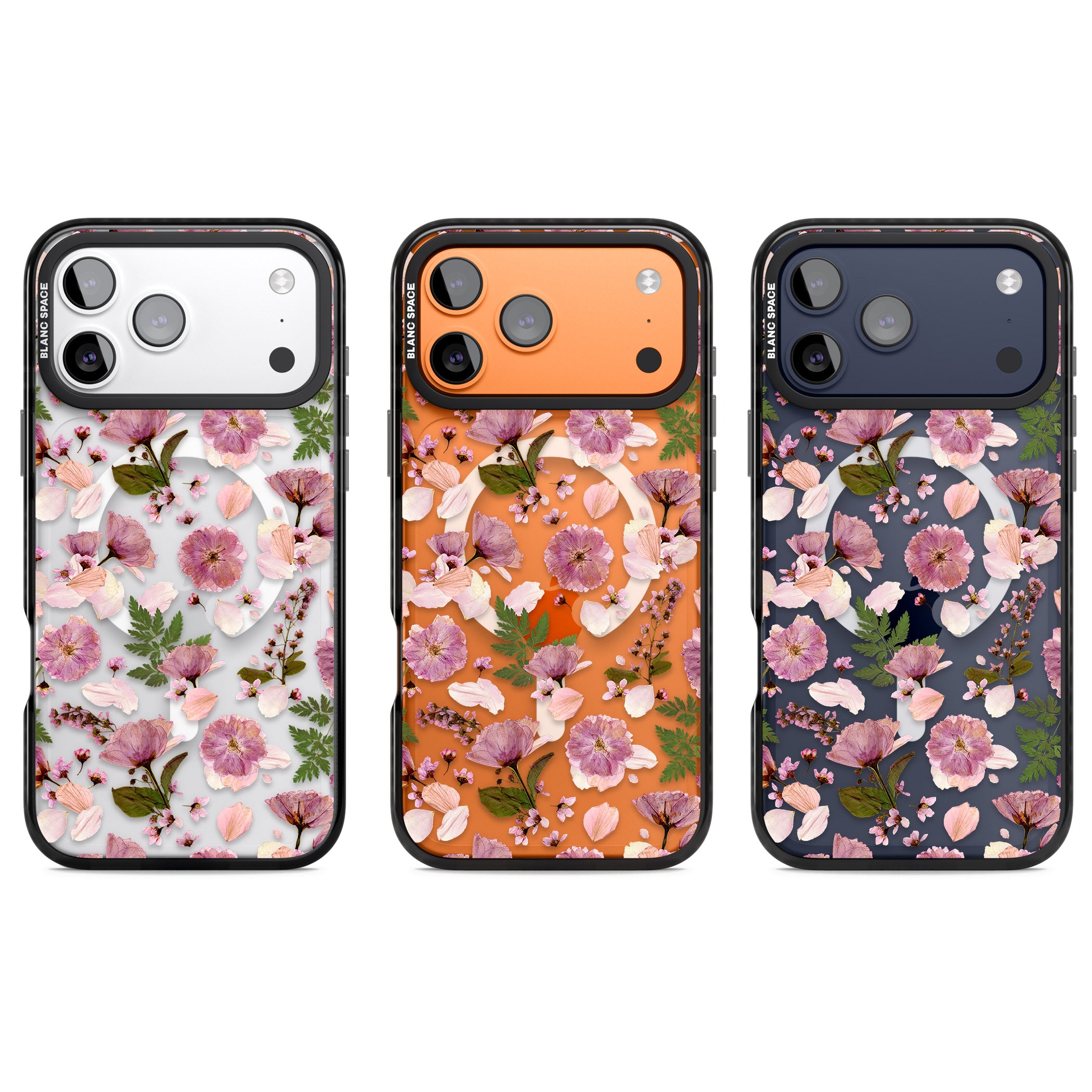 Floral Fantasy Menagerie iPhone 17 Pro Impact Pro Black Phone Case APT Impact Protection