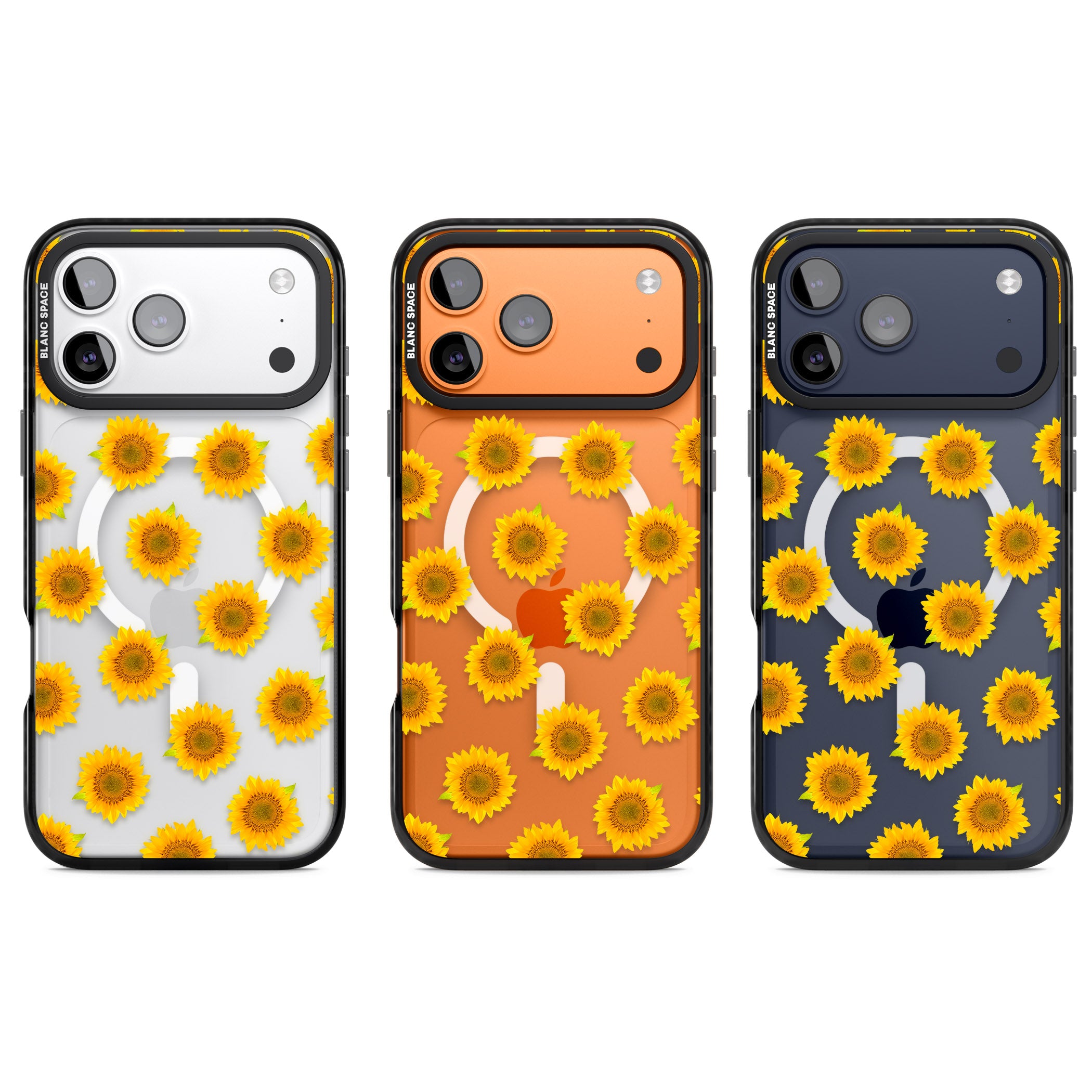 Sunflower Flourish iPhone 17 Pro Impact Pro Black Phone Case APT Impact Protection