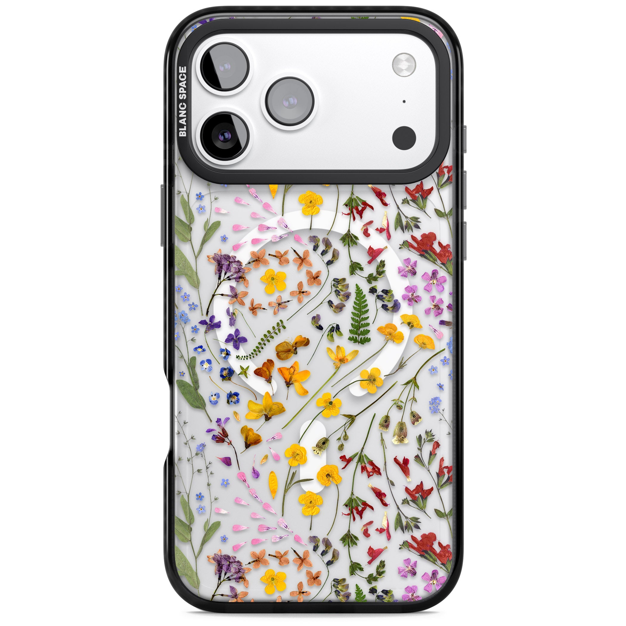 Wildflower iPhone 17 Pro Impact Pro Black Phone Case