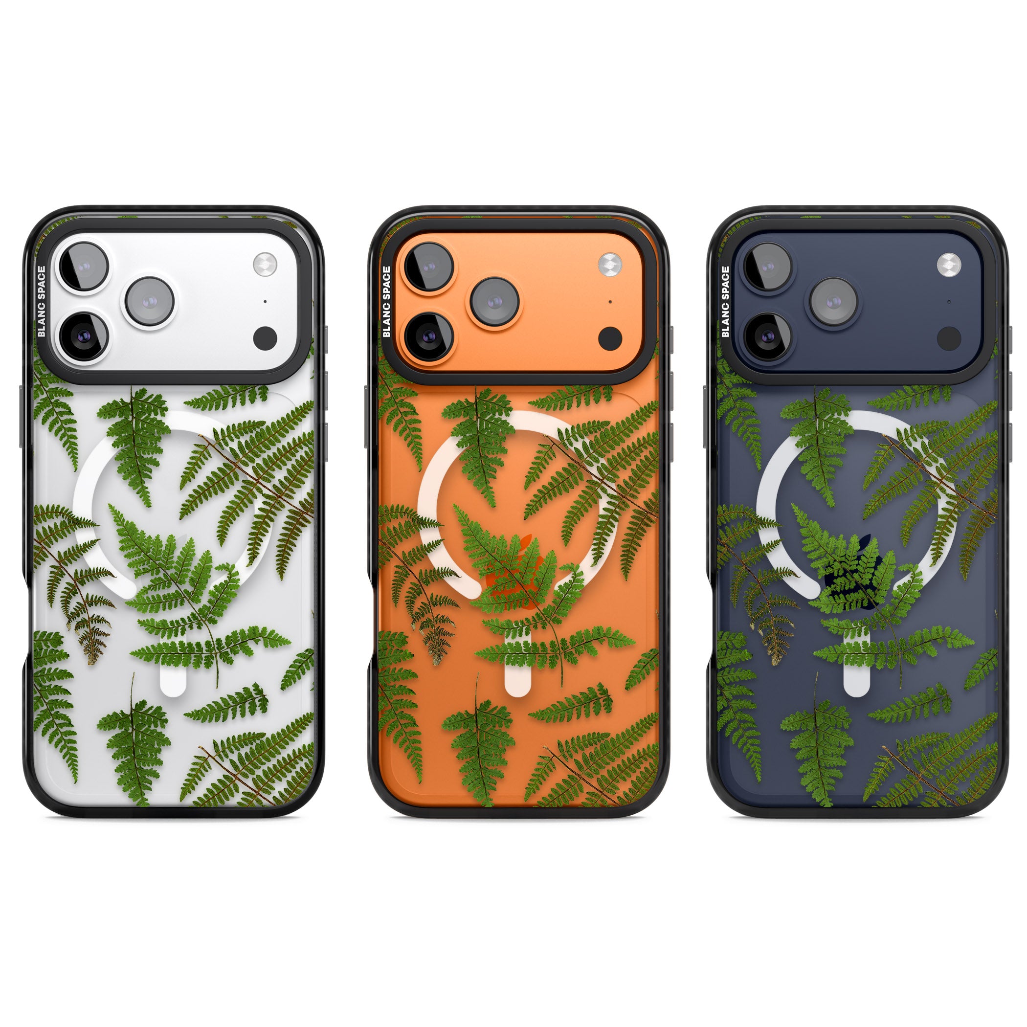 Leafy Ferns iPhone 17 Pro Impact Pro Black Phone Case APT Impact Protection
