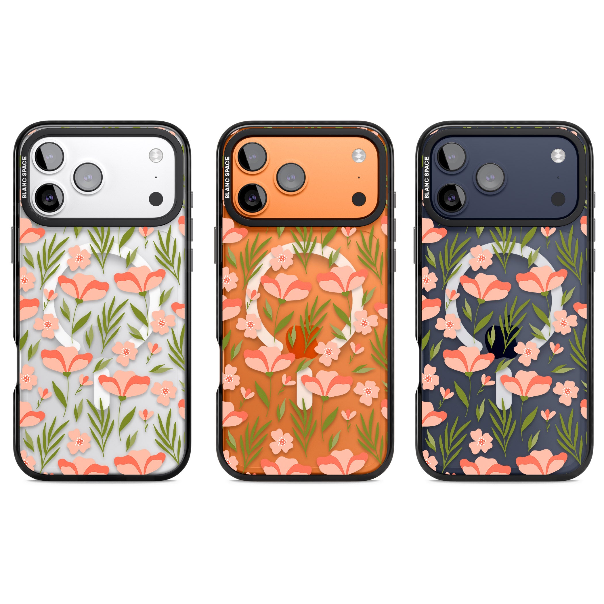Blossom Bloom iPhone 17 Pro Impact Pro Black Phone Case APT Impact Protection