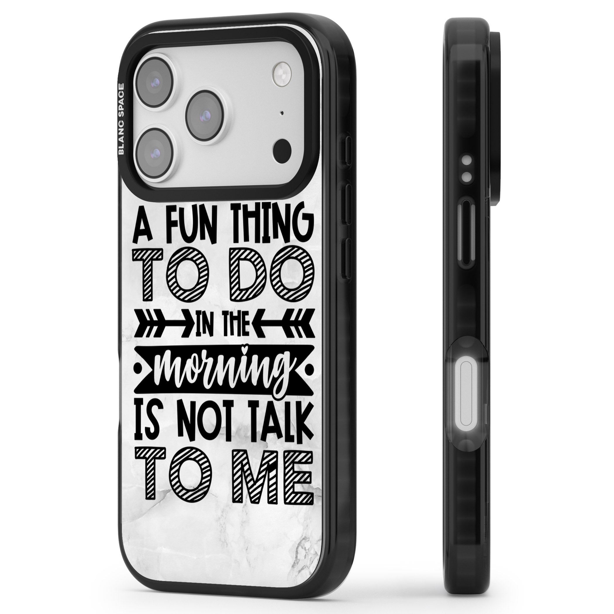 A Fun Thing To Do iPhone 17 Pro Impact Pro Black Phone Case Side Profile