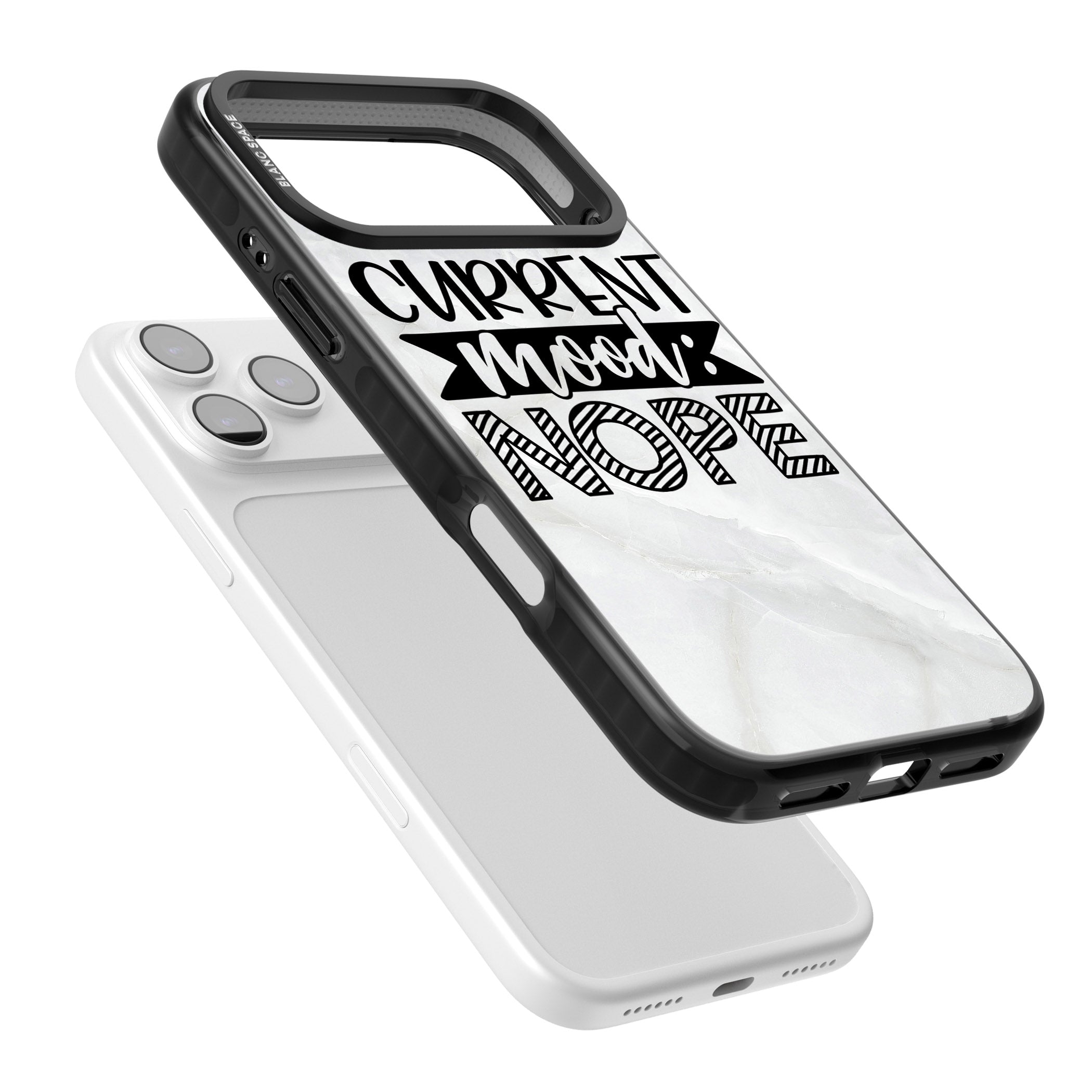 Current Mood Nope iPhone 17 Pro Impact Pro Black Phone Case Colours