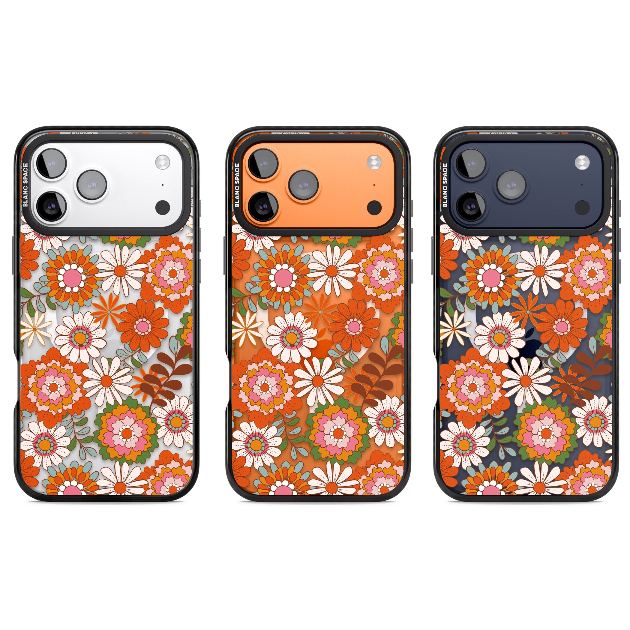 Seventies Bloom iPhone 17 Pro Impact Pro Black Phone Case APT Impact Protection