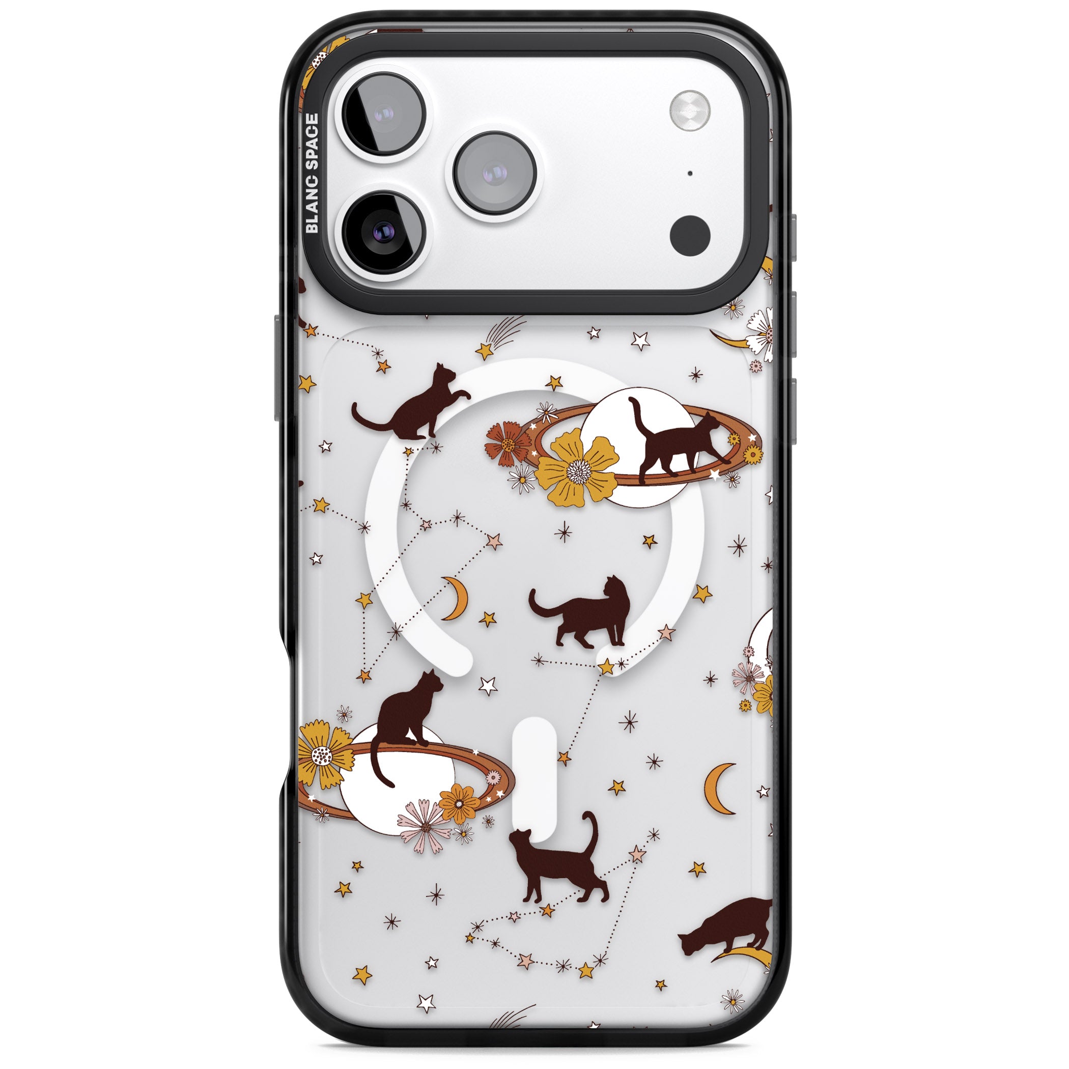 Halloween Cats And Astrology iPhone 17 Pro Impact Pro Black Phone Case