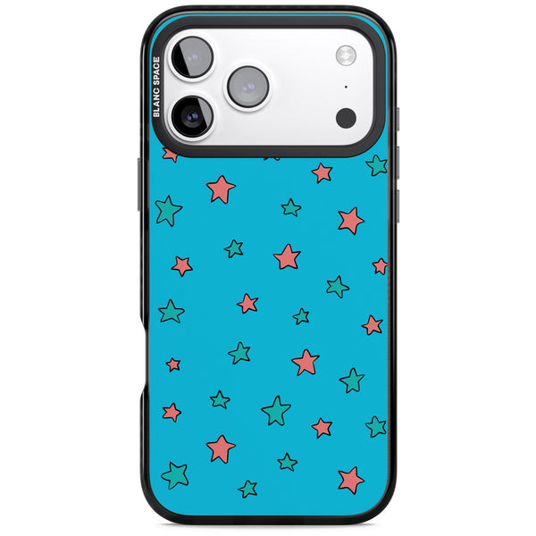Blue Heartstopper Stars Pattern