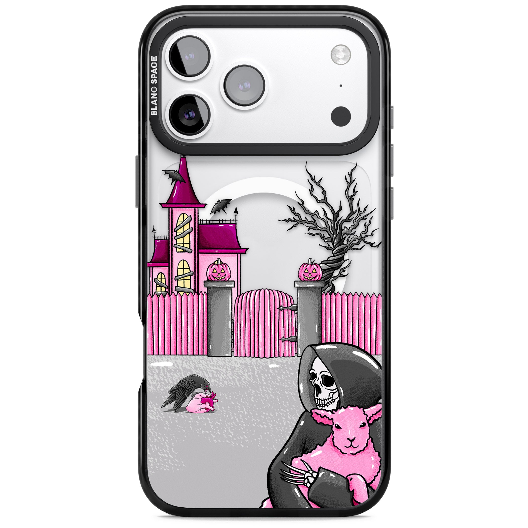 Left With My Heart iPhone 17 Pro Impact Pro Black Phone Case