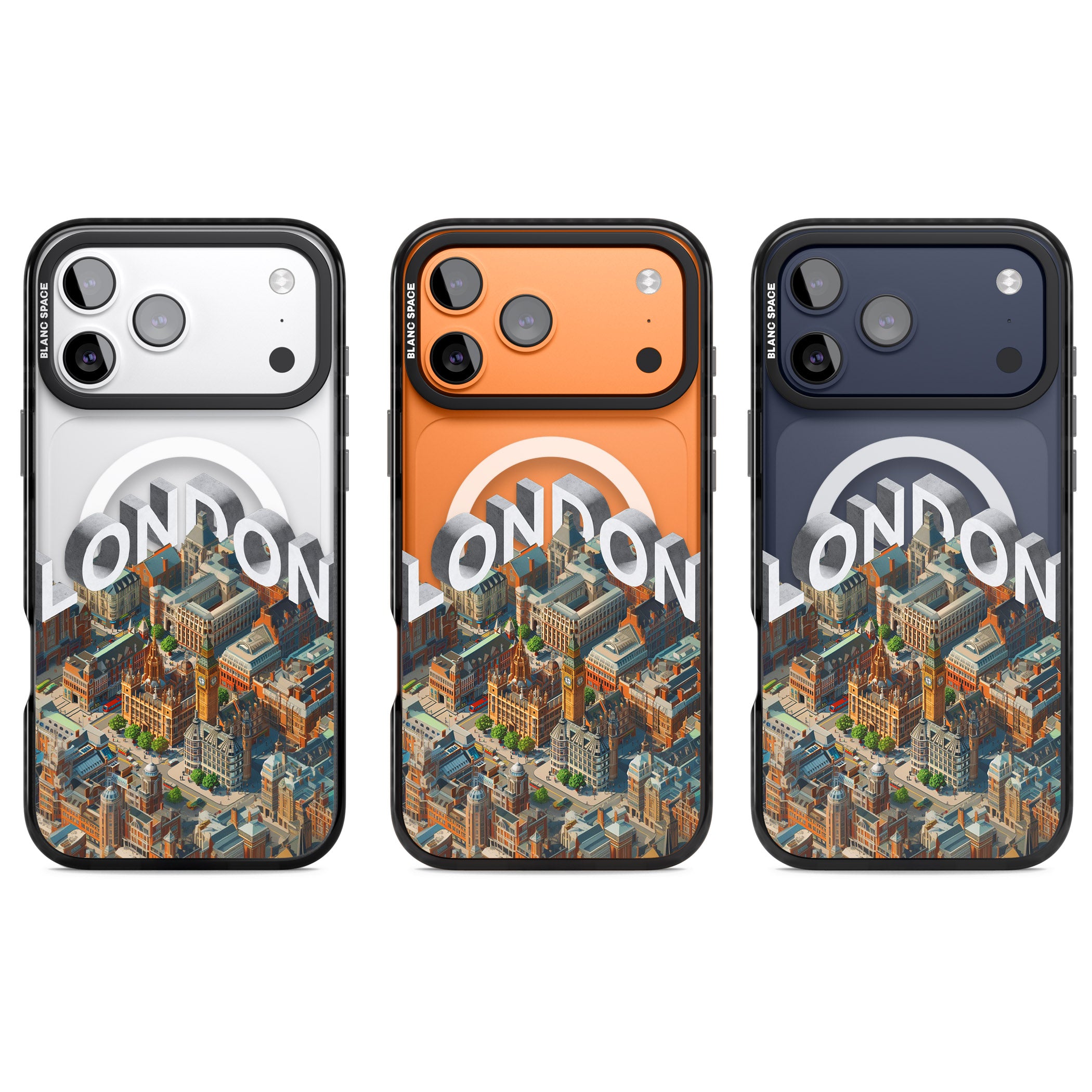 London iPhone 17 Pro Impact Pro Black Phone Case APT Impact Protection