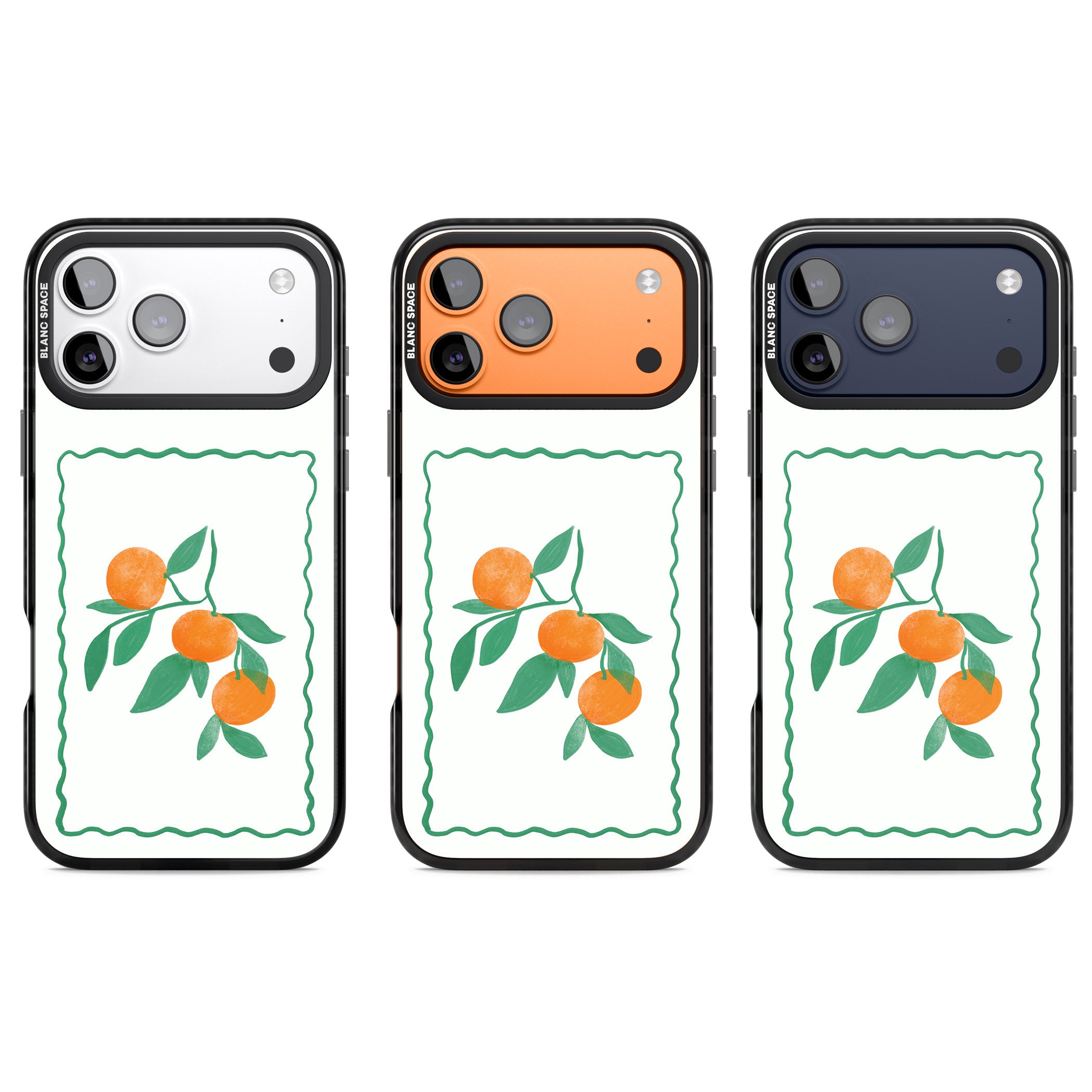 Italian Oranges iPhone 17 Pro Impact Pro Black Phone Case APT Impact Protection