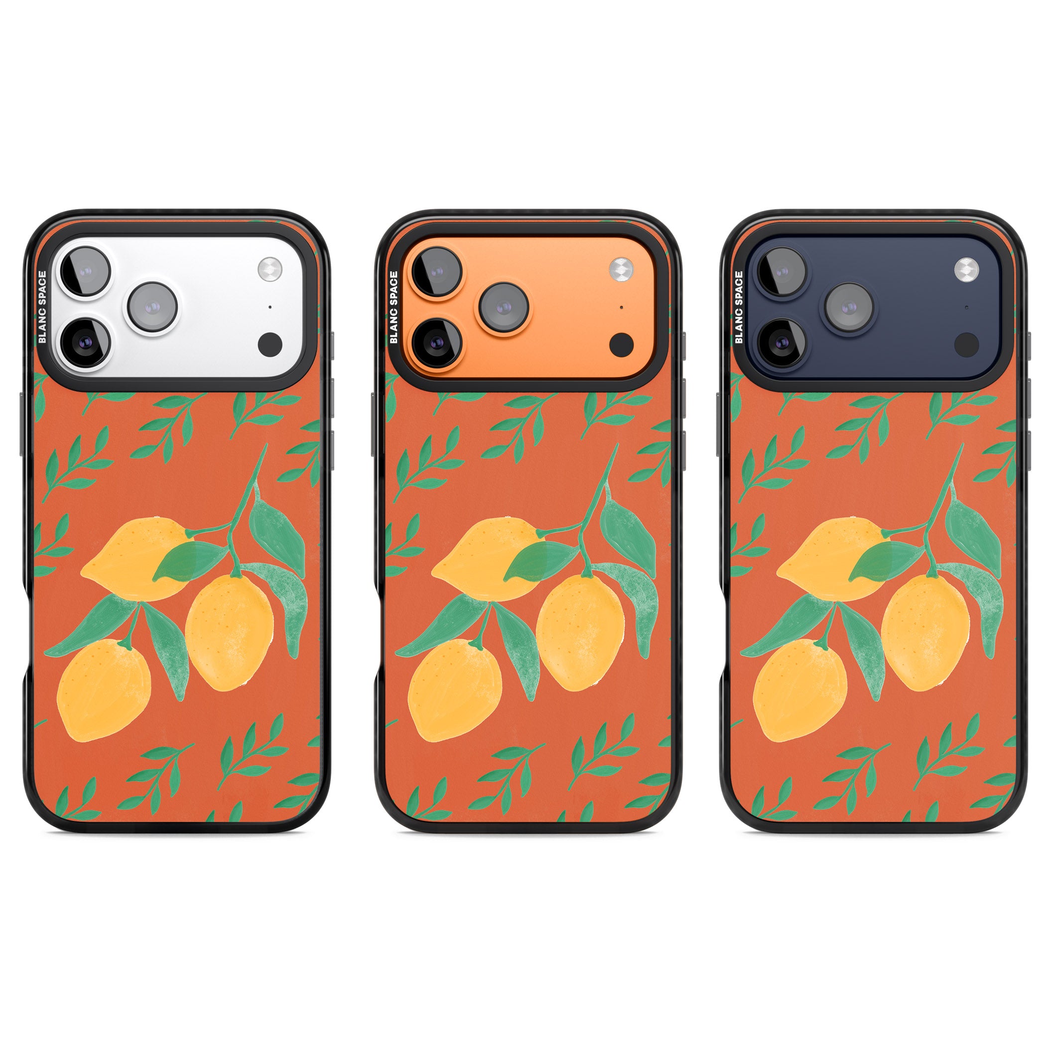 Tuscan Lemons iPhone 17 Pro Impact Pro Black Phone Case APT Impact Protection