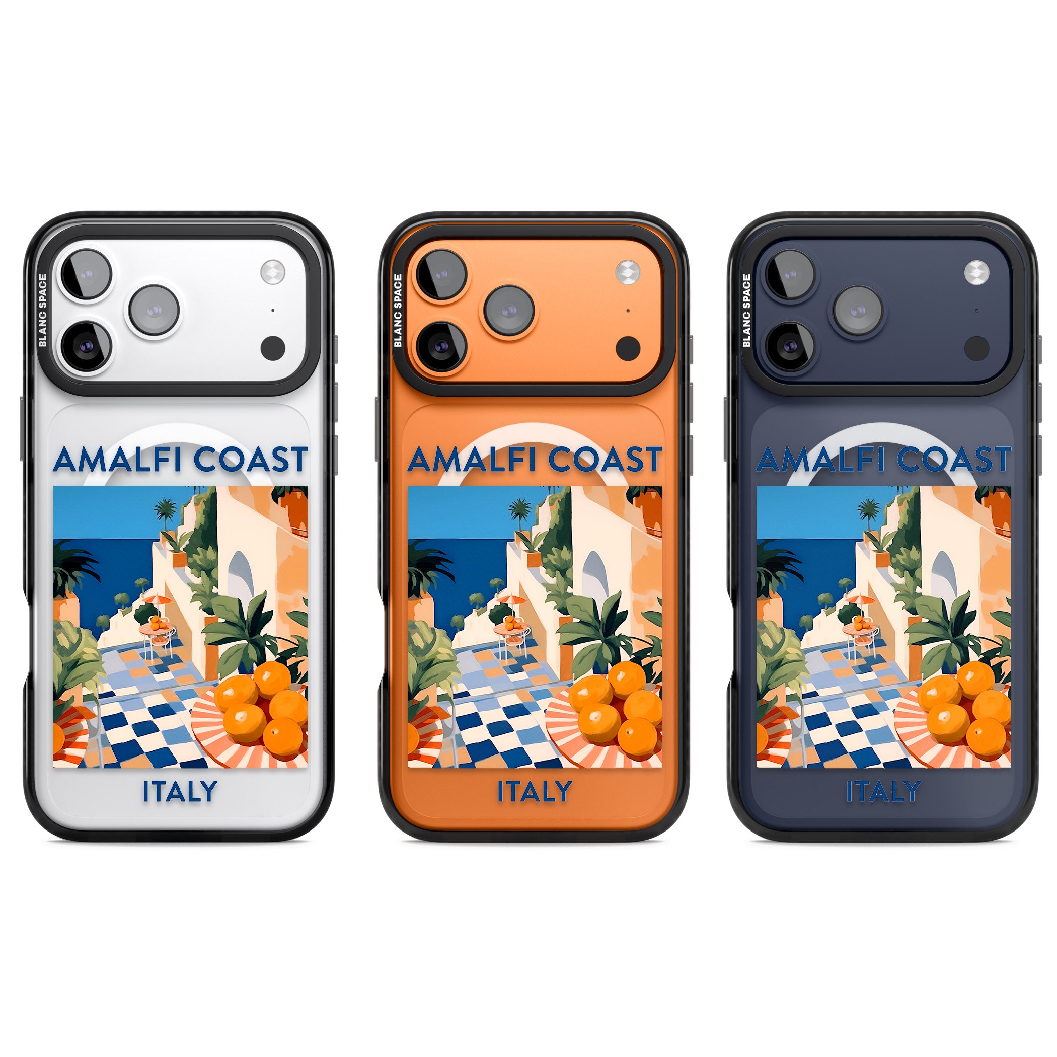 Amalfi Coast iPhone 17 Pro Impact Pro Black Phone Case APT Impact Protection