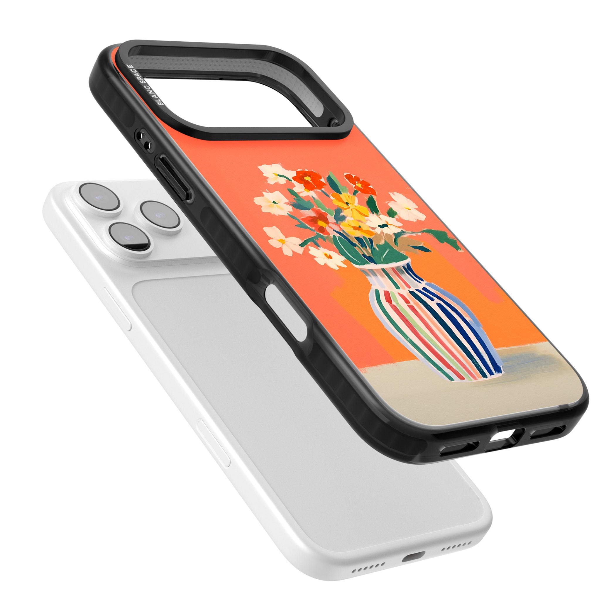 Coral Flower Vase iPhone 17 Pro Impact Pro Black Phone Case Colours