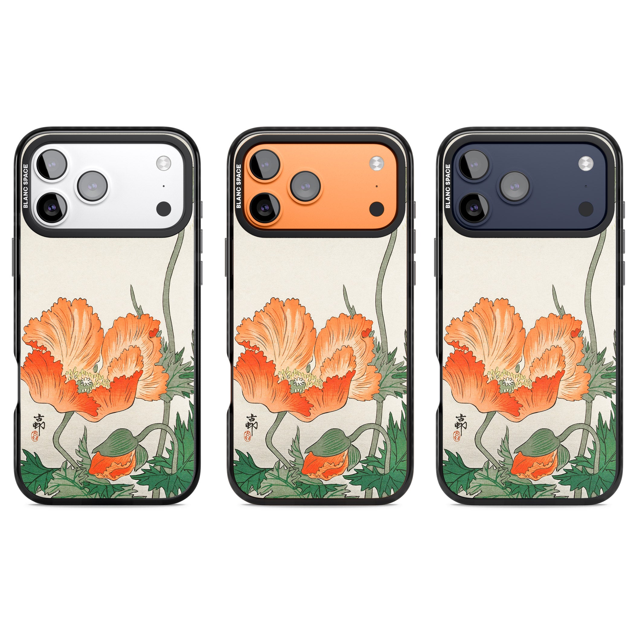 Birds And Plants By Ohara Koson iPhone 17 Pro Impact Pro Black Phone Case APT Impact Protection