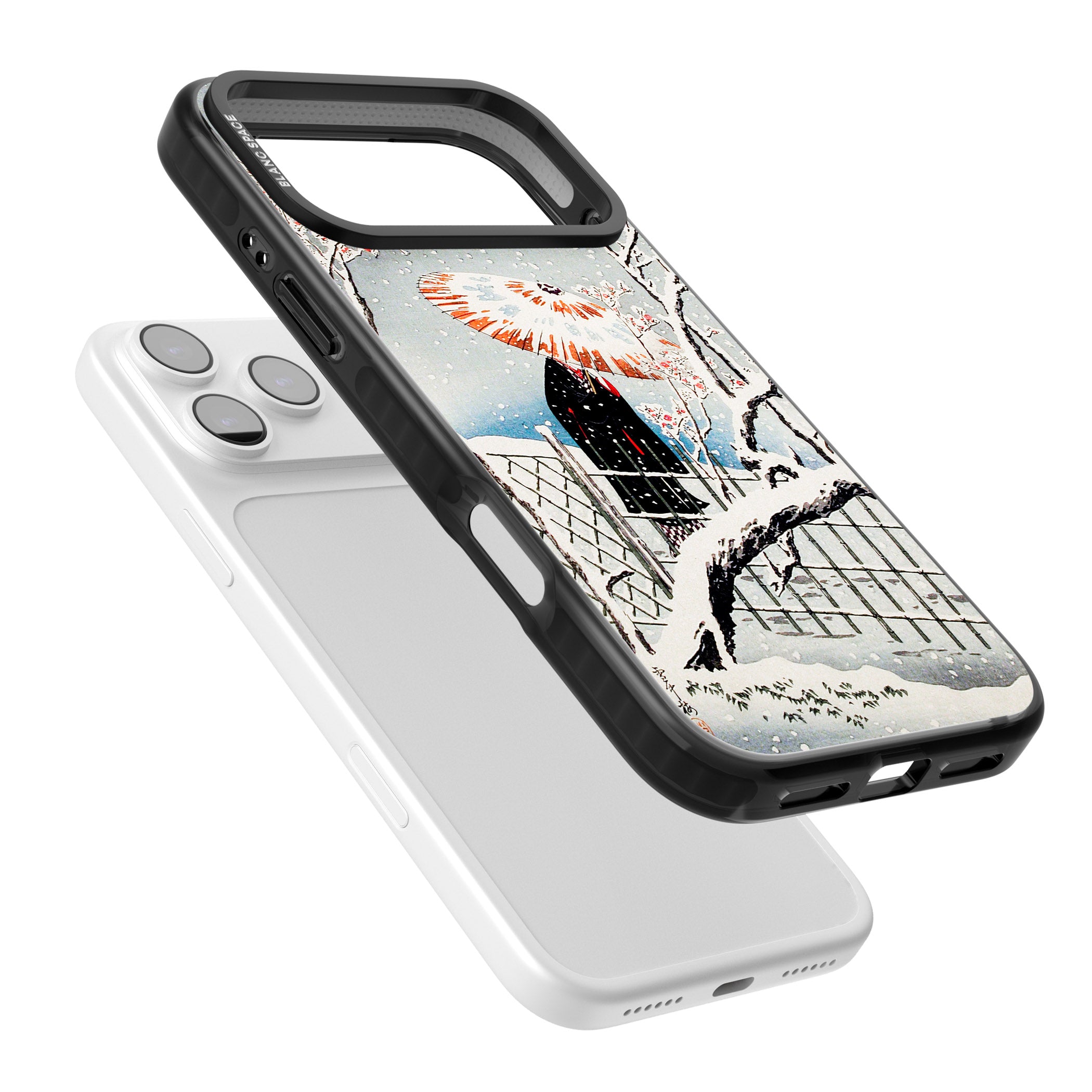 Plum Tree In Snow By Hiroaki Takahashi iPhone 17 Pro Impact Pro Black Phone Case Colours