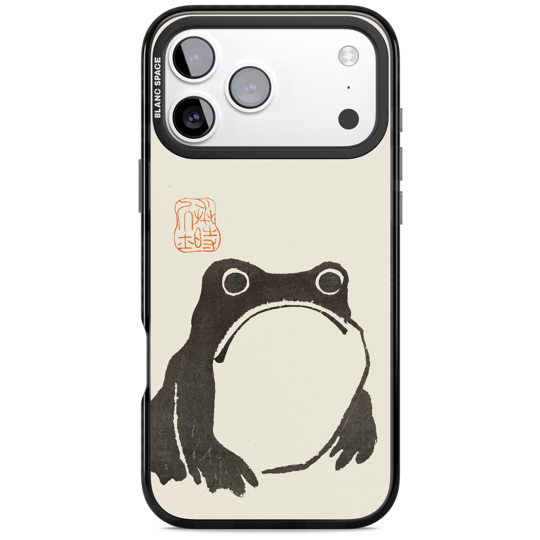 Matsumoto Hoji Frog iPhone 17 Pro Impact Pro Black Phone Case
