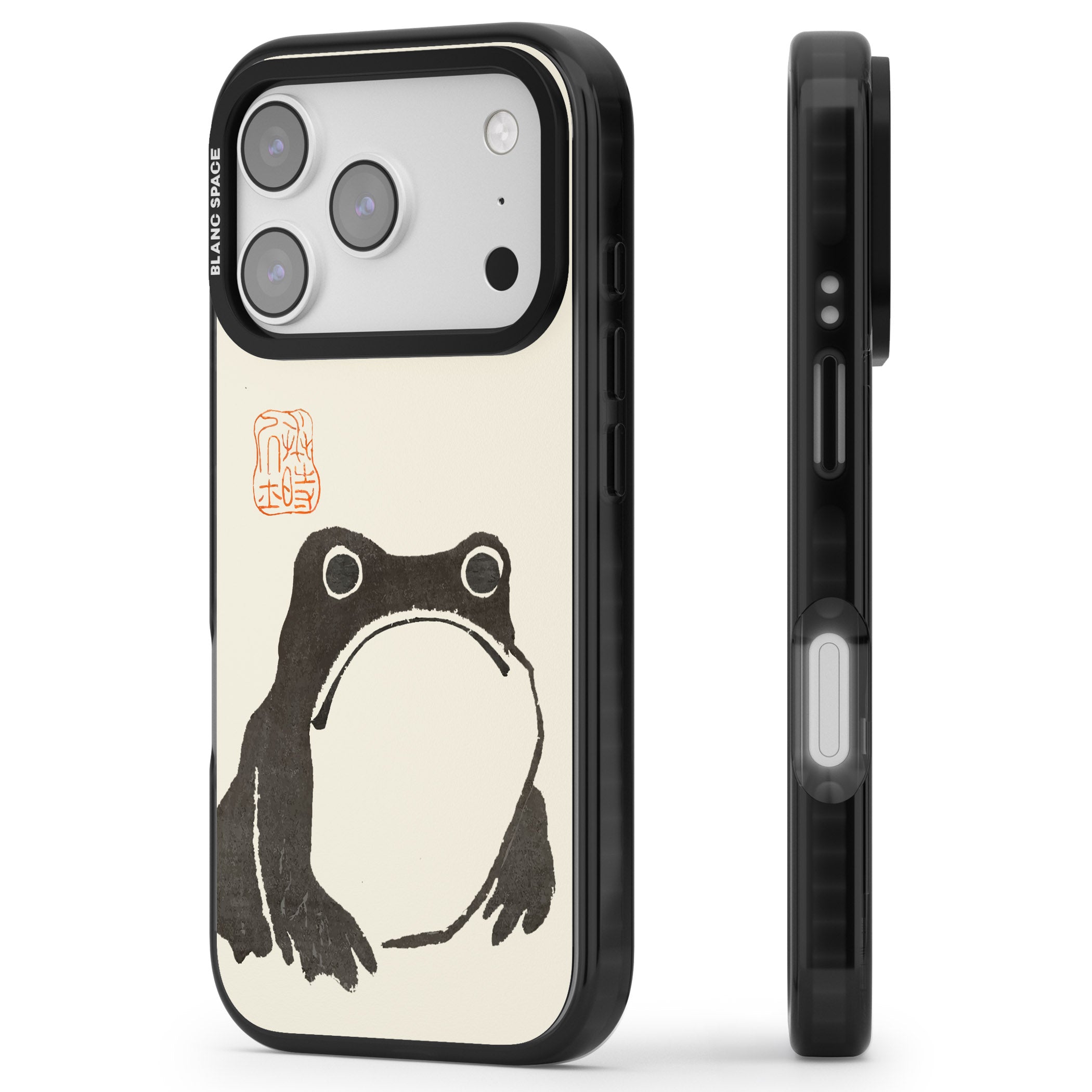 Matsumoto Hoji Frog iPhone 17 Pro Impact Pro Black Phone Case Side Profile