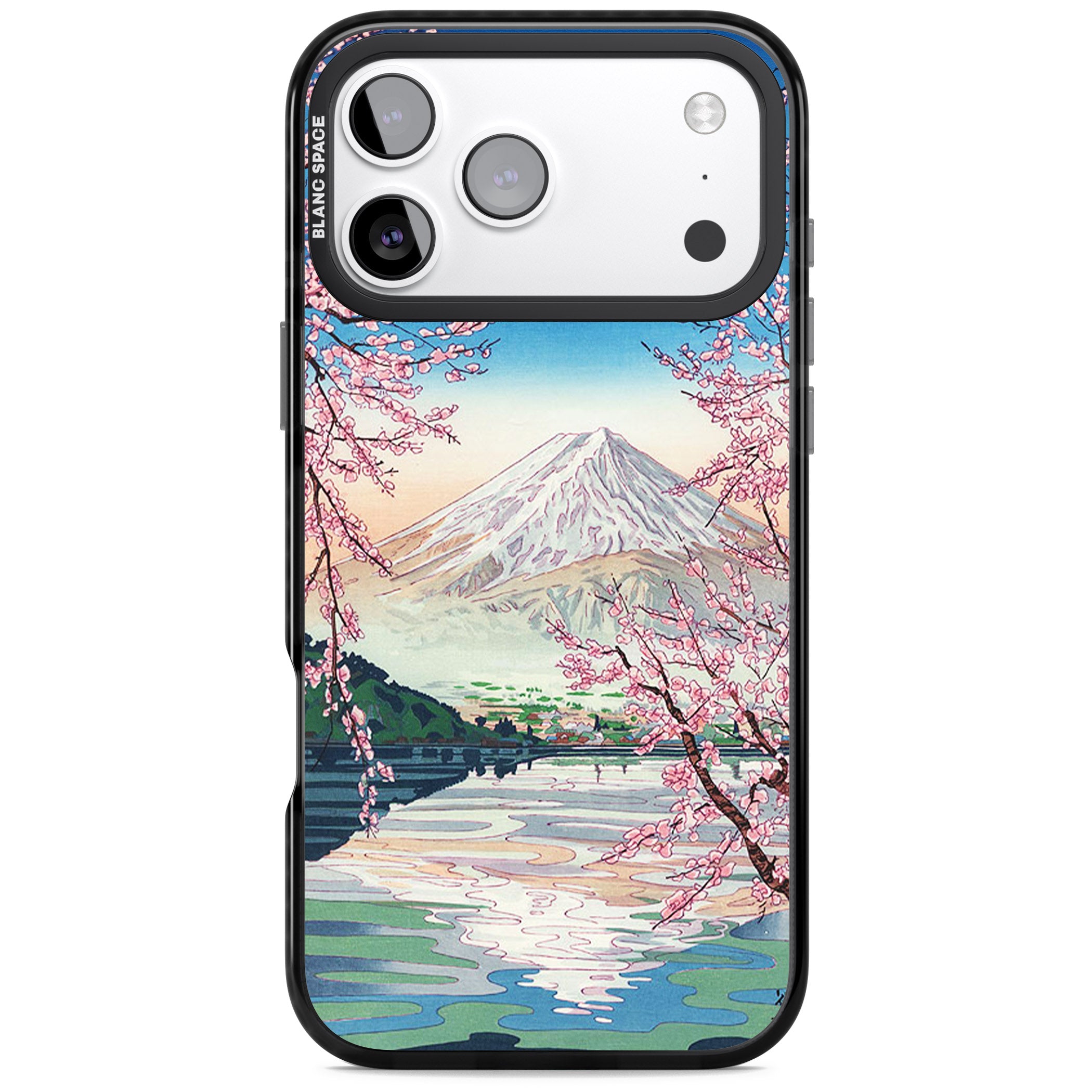 Mt Fuji From Lake Kawaguchi iPhone 17 Pro Impact Pro Black Phone Case