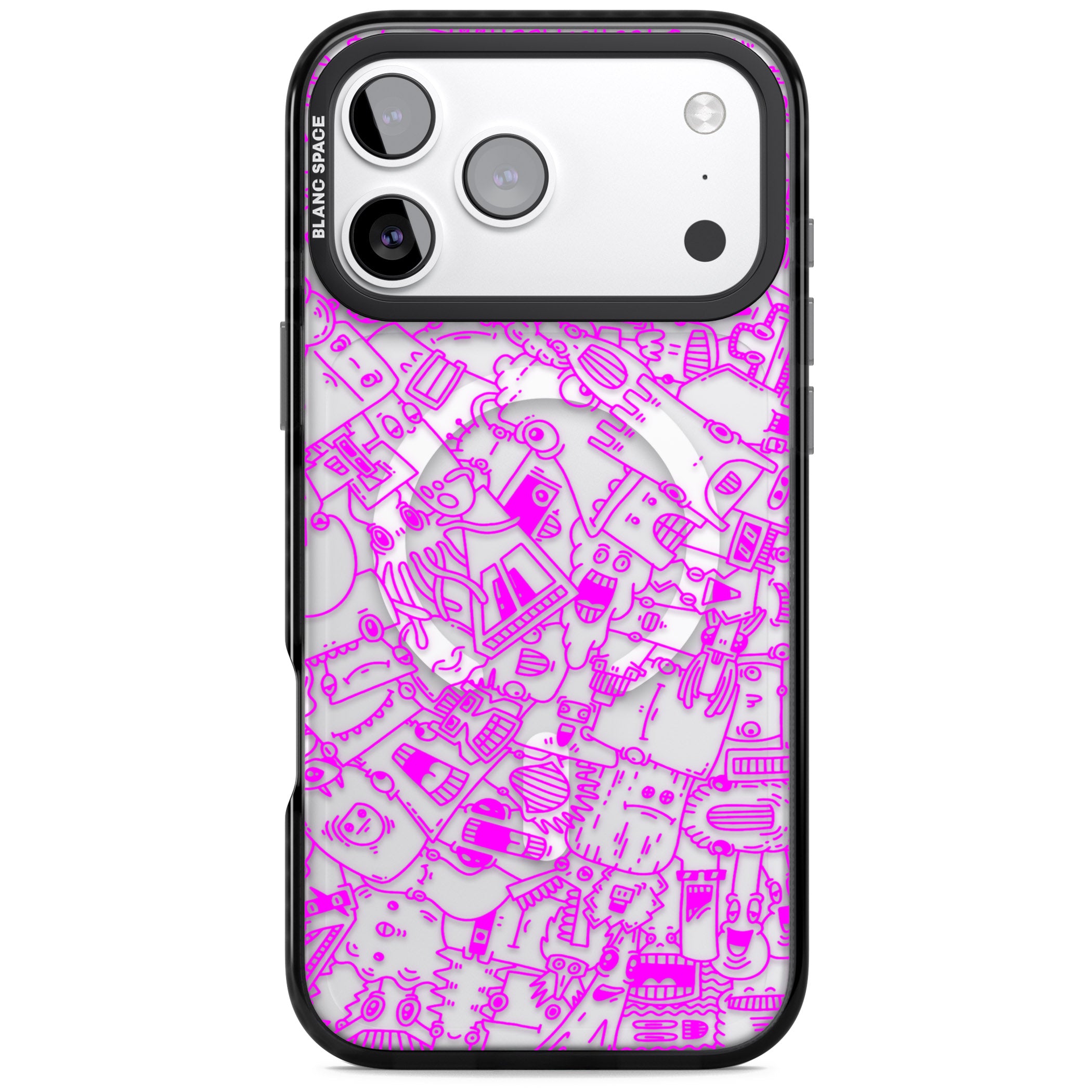 Pink Pals iPhone 17 Pro Impact Pro Black Phone Case