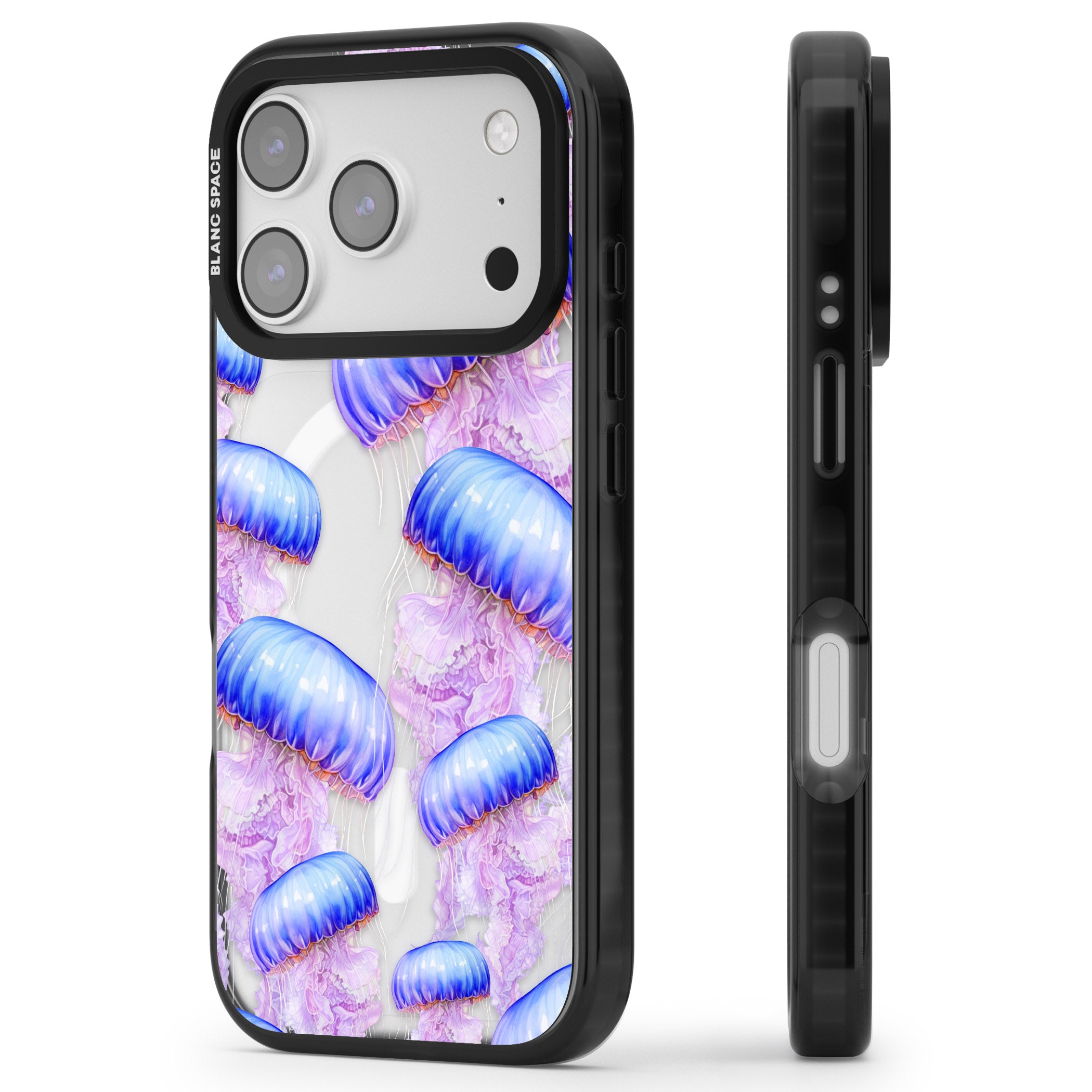 Jellyfish iPhone 17 Pro Impact Pro Black Phone Case Side Profile
