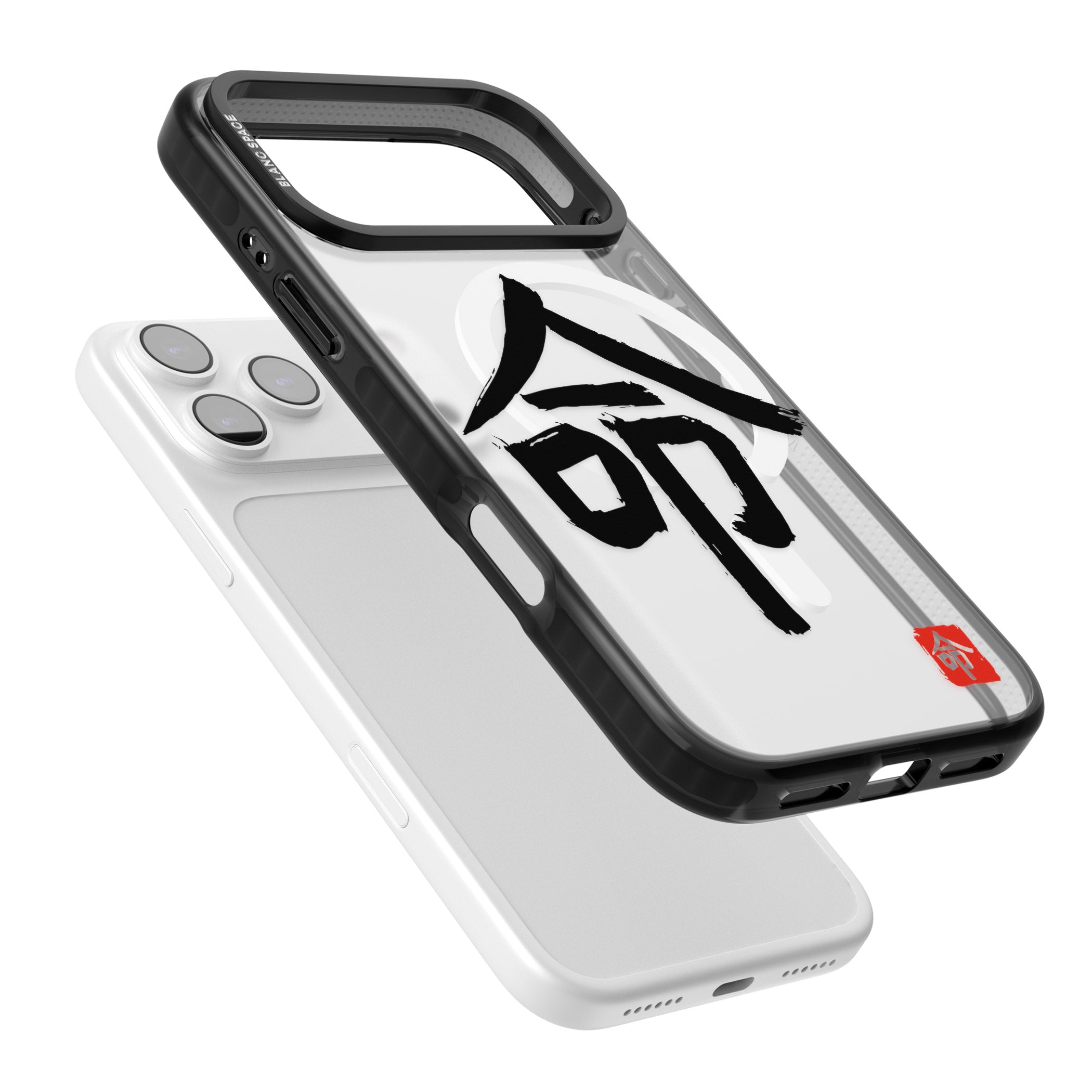 Japanese Kanji Life iPhone 17 Pro Impact Pro Black Phone Case Colours