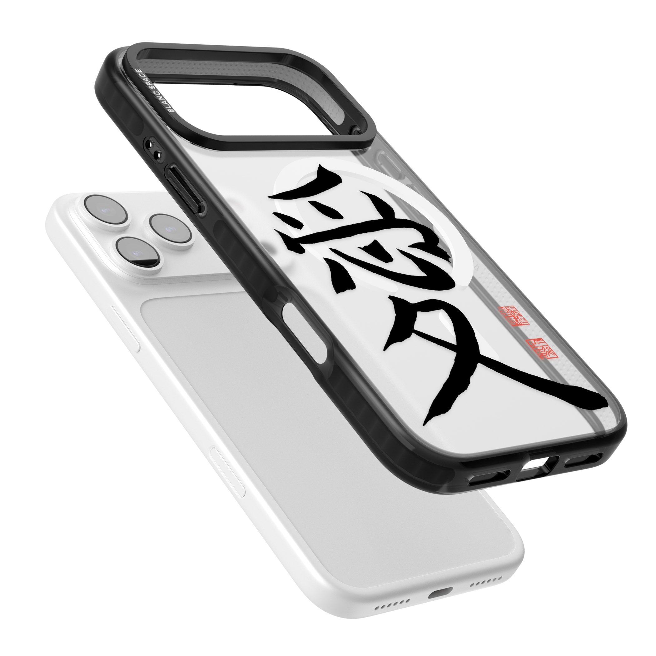 Japanese Kanji Love iPhone 17 Pro Impact Pro Black Phone Case Colours