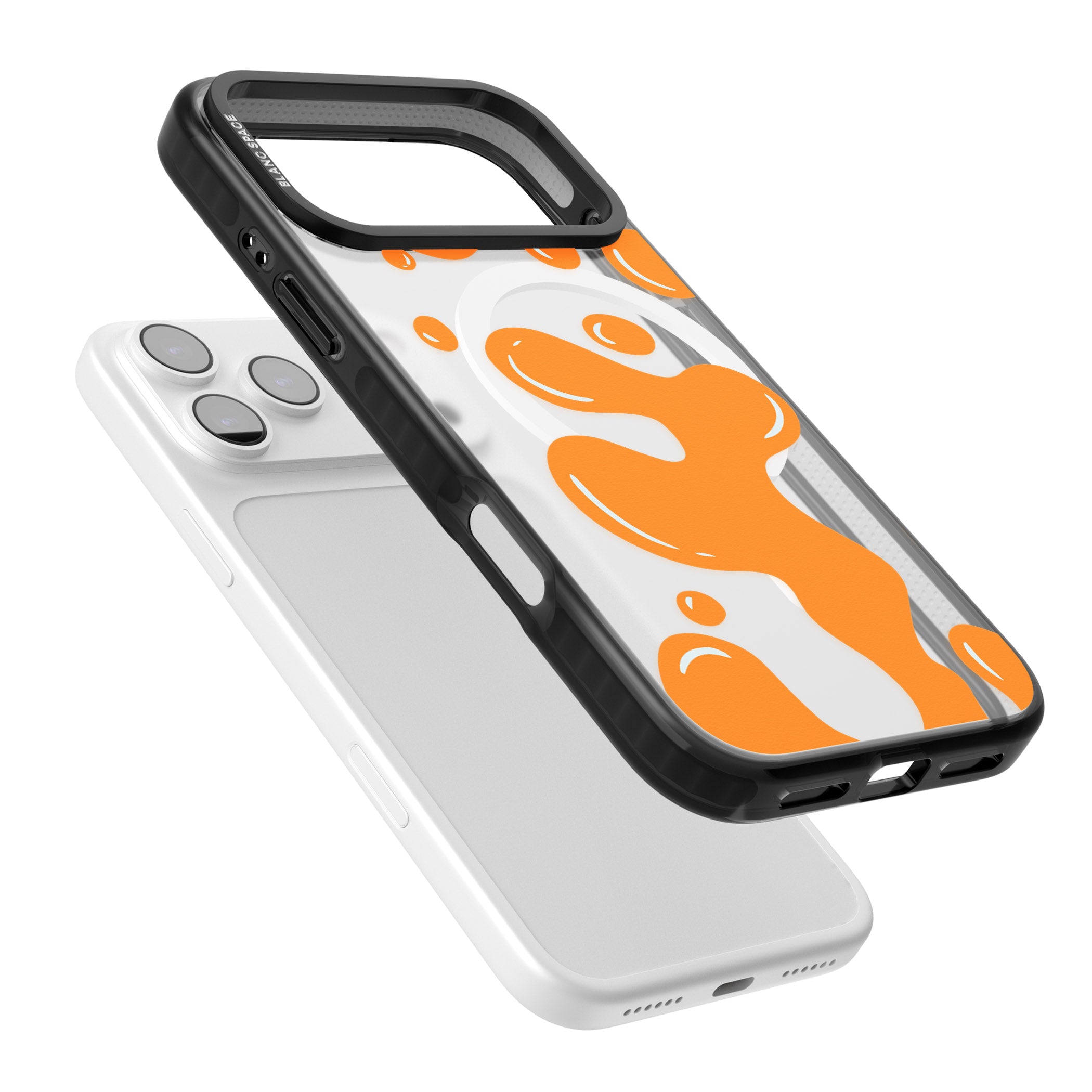 Orange Lava Lamp iPhone 17 Pro Impact Pro Black Phone Case Colours