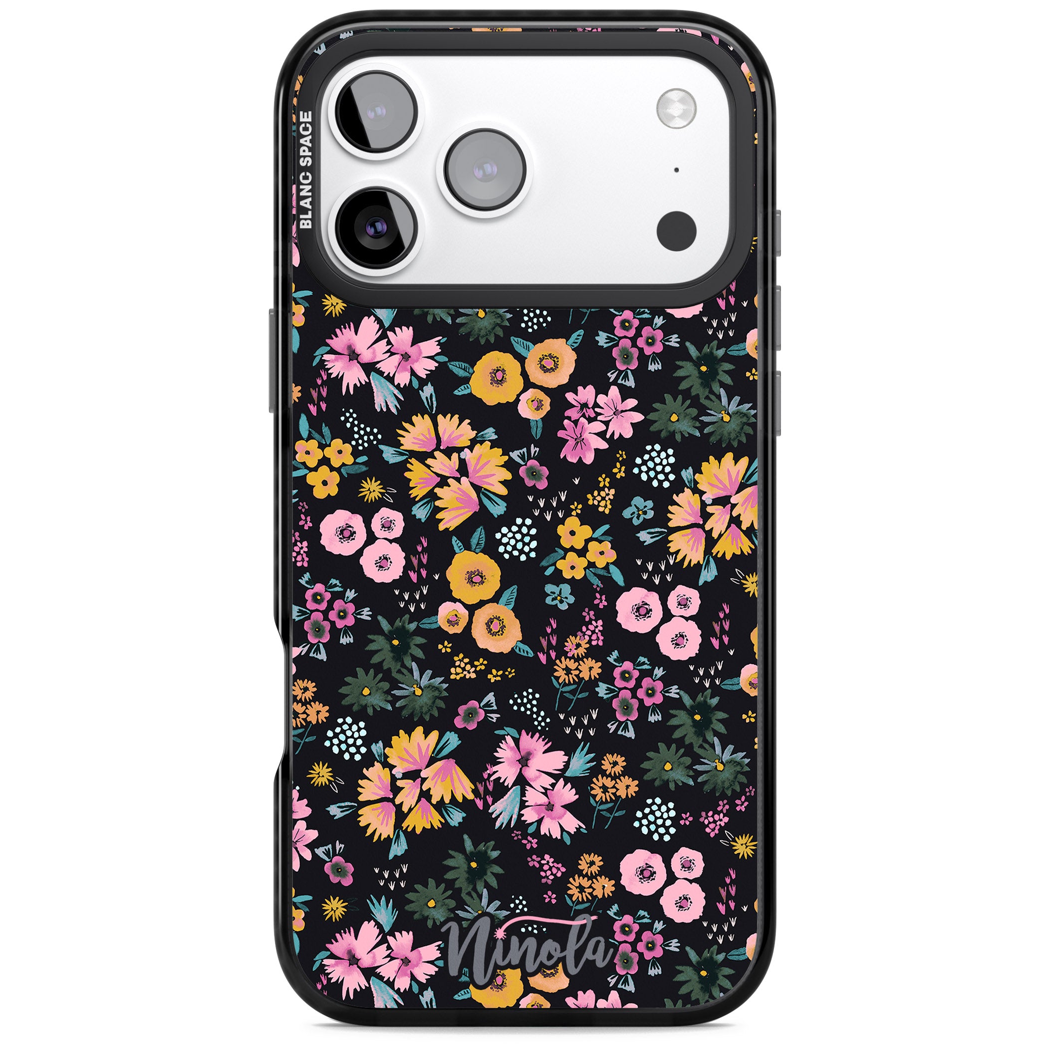 Blossom Field iPhone 17 Pro Impact Pro Black Phone Case