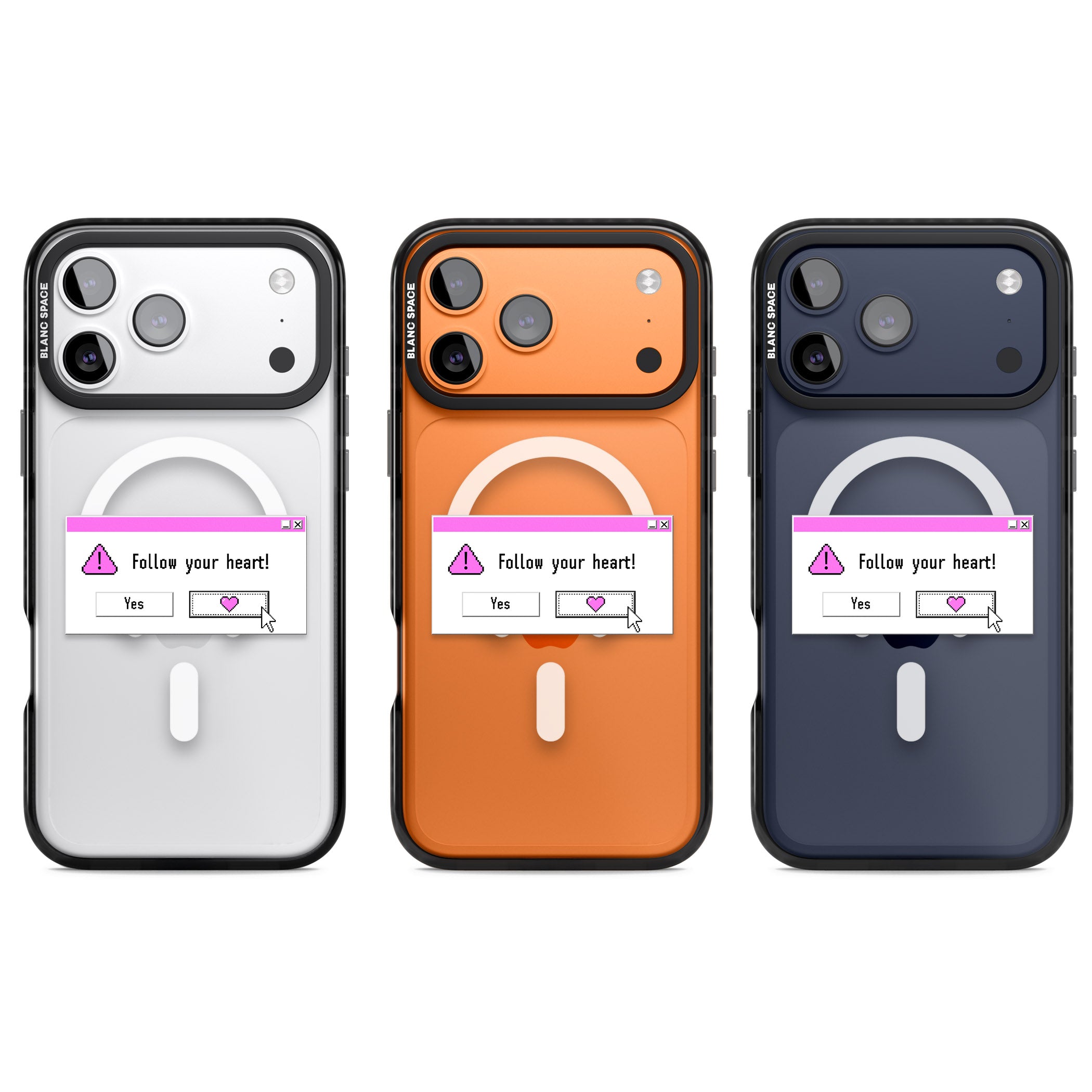 Follow Your Heart.Exe iPhone 17 Pro Impact Pro Black Phone Case APT Impact Protection