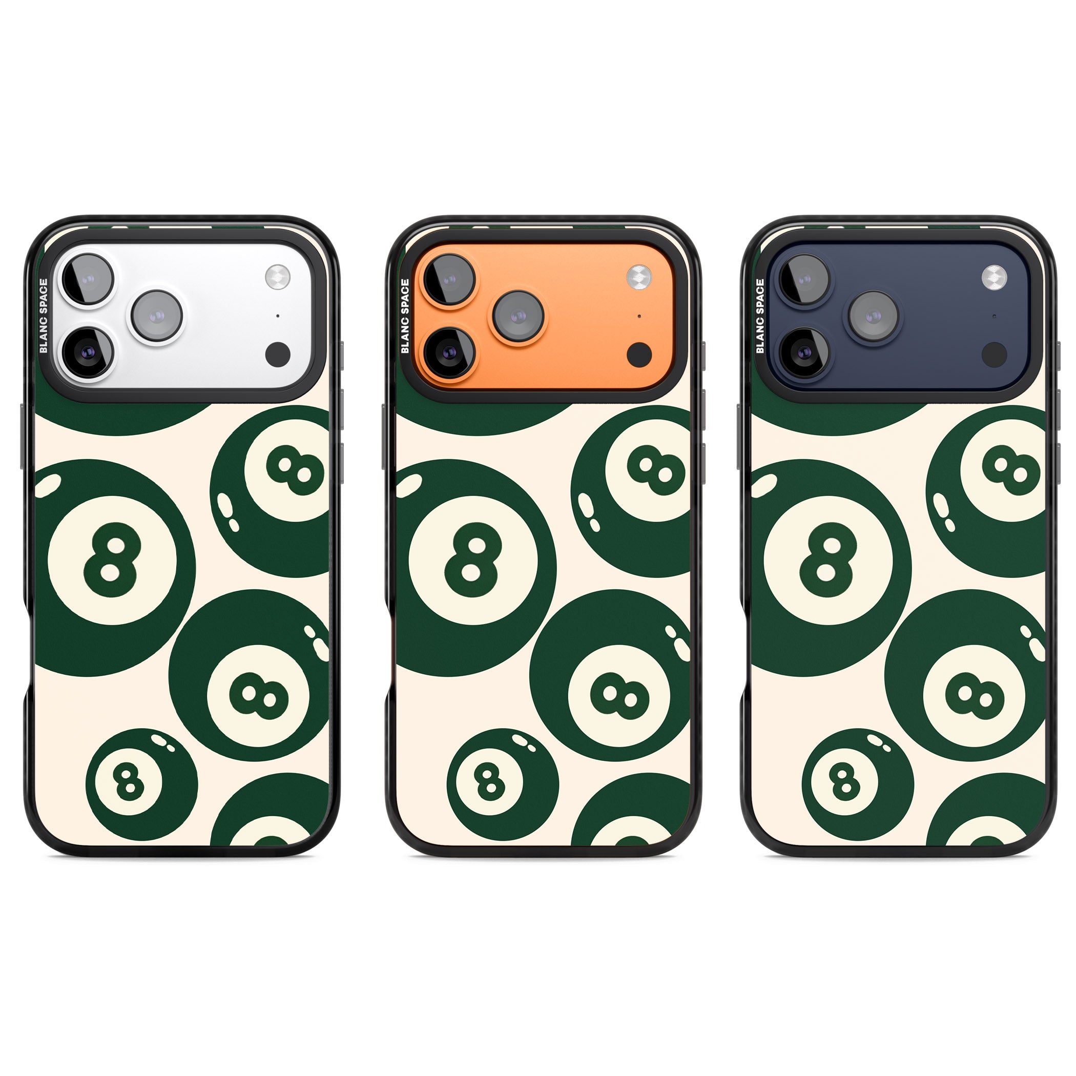 Green Eight Balls iPhone 17 Pro Impact Pro Black Phone Case APT Impact Protection